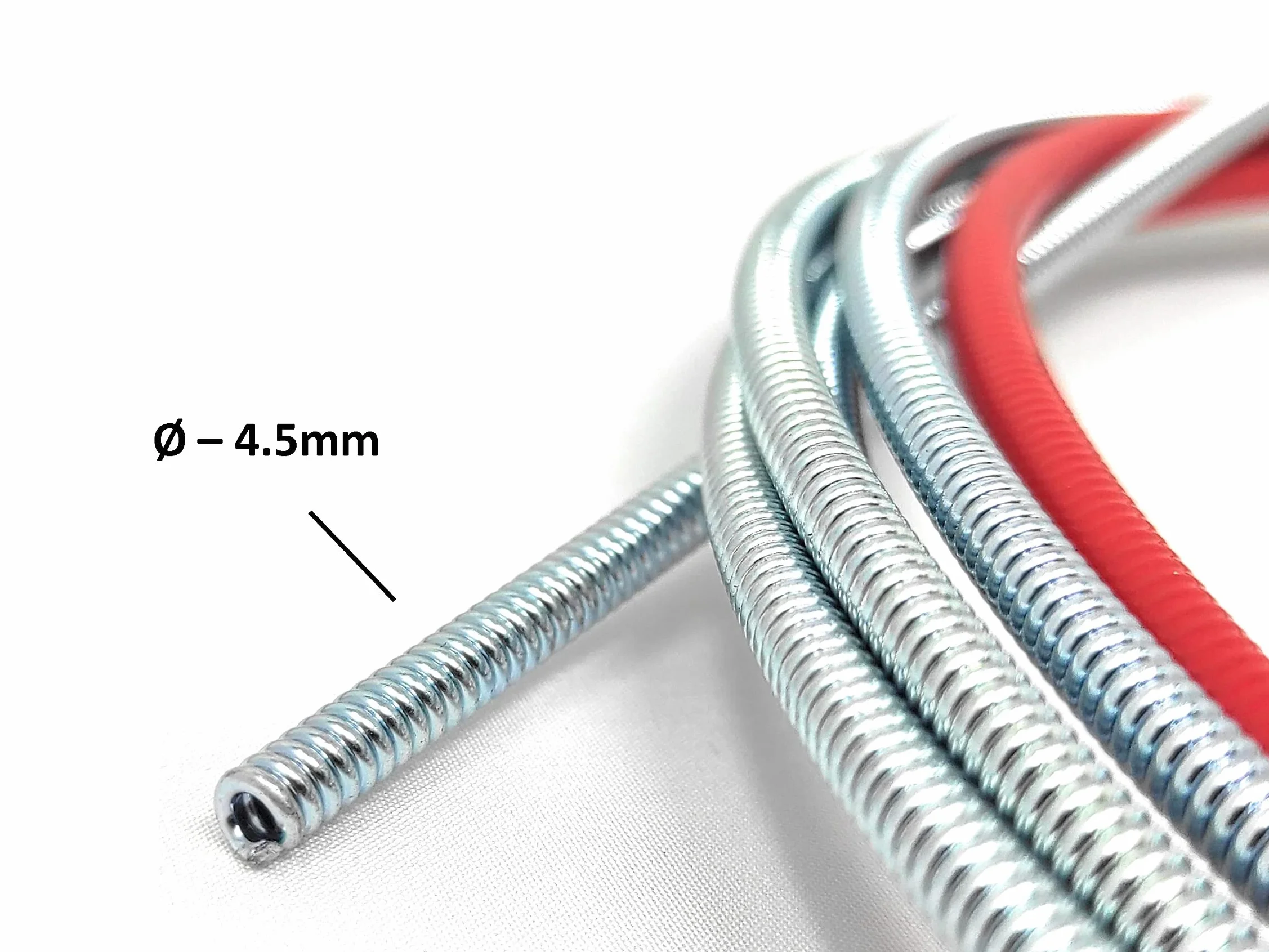 ELCAN Pack de una cabeza para antorcha 501D y guia hilo rojo de 4 metros para hilo 1,0-1,2mm para antorcha mig mag. Consumibles y accesorios pistola soldar. Cuello cisne para torcha soldadura MB501