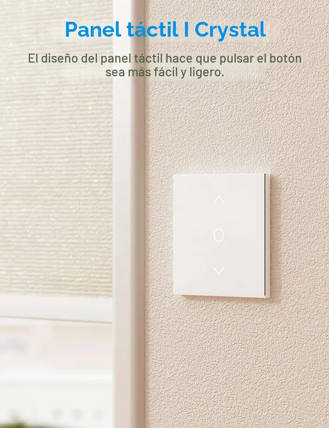 Meross Interruptor de Cortina, Interruptor de Persianas LED Inteligentes WiFi (Necesita Cable Neutro) Compatible con Alexa y Google Assistant, Control por Porcentaje, 2.4GHz