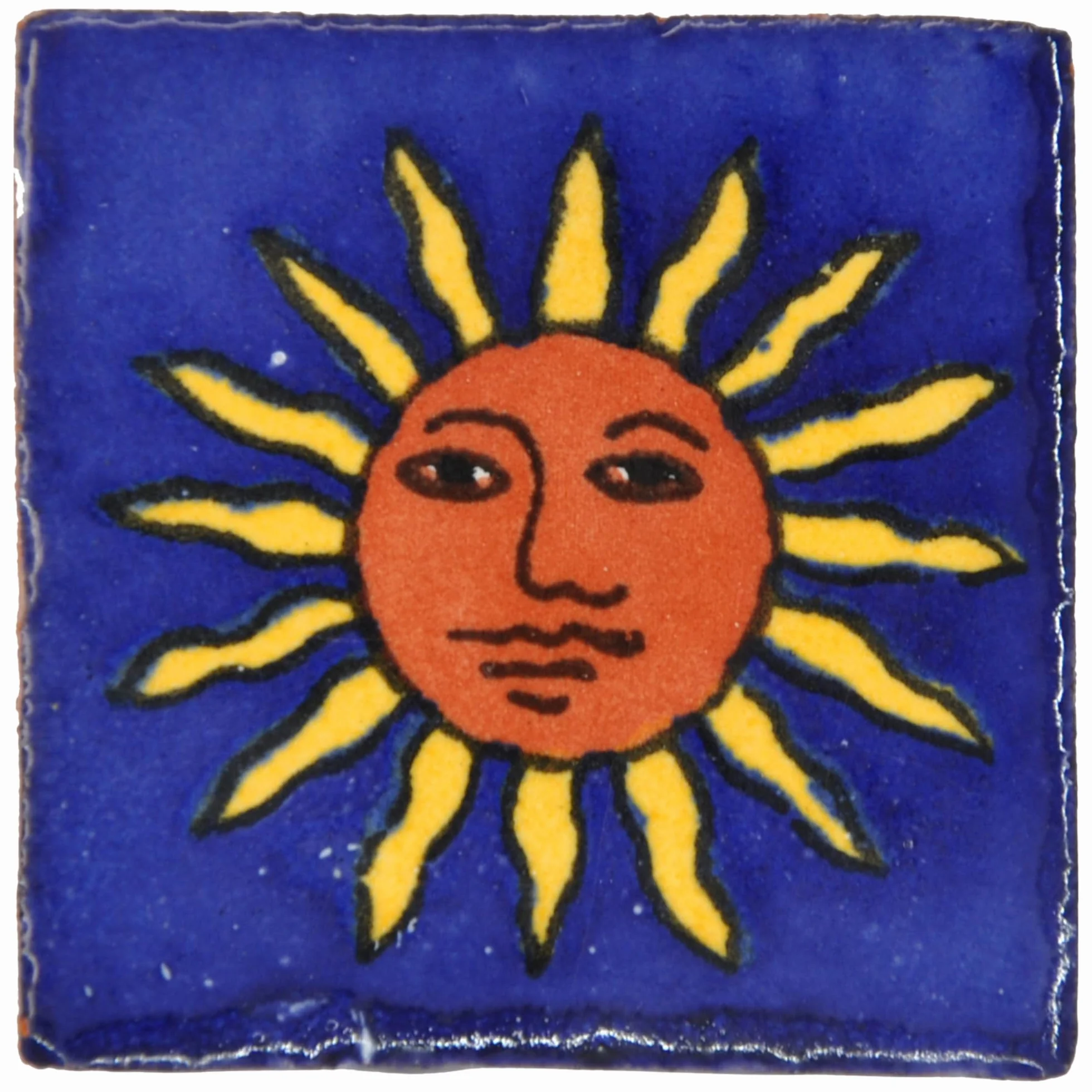 Tumia LAC - Azulejos Talavera Mexicanos Artesanales Estilo Sierra - Ceramica para Manualidades y Salpicadero Cocina Bano - Azulejo individual
