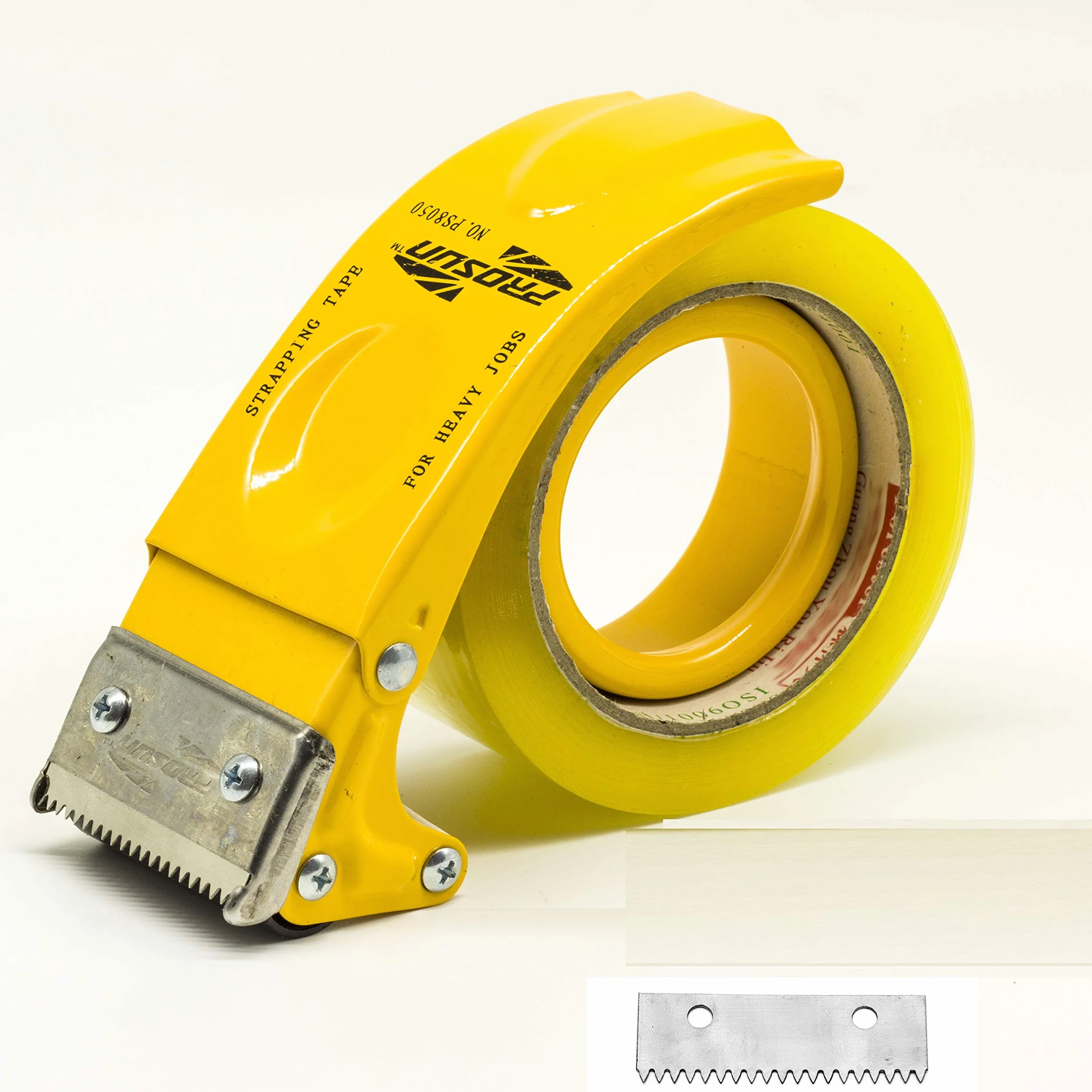Dispensador de Cinta Adhesiva 48mm 50mm Mango Ergonómico Amarillo