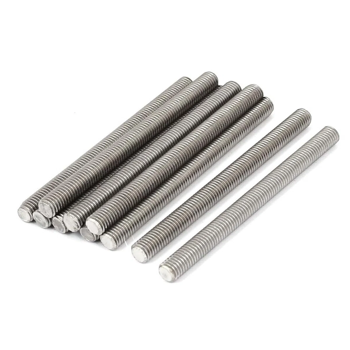 Varilla roscada, 10 varillas roscadas de acero inoxidable 304, longitud de 120-511 mm, for pernos de anclaje, abrazaderas, perchas y pernos en U.(M12,30CM)