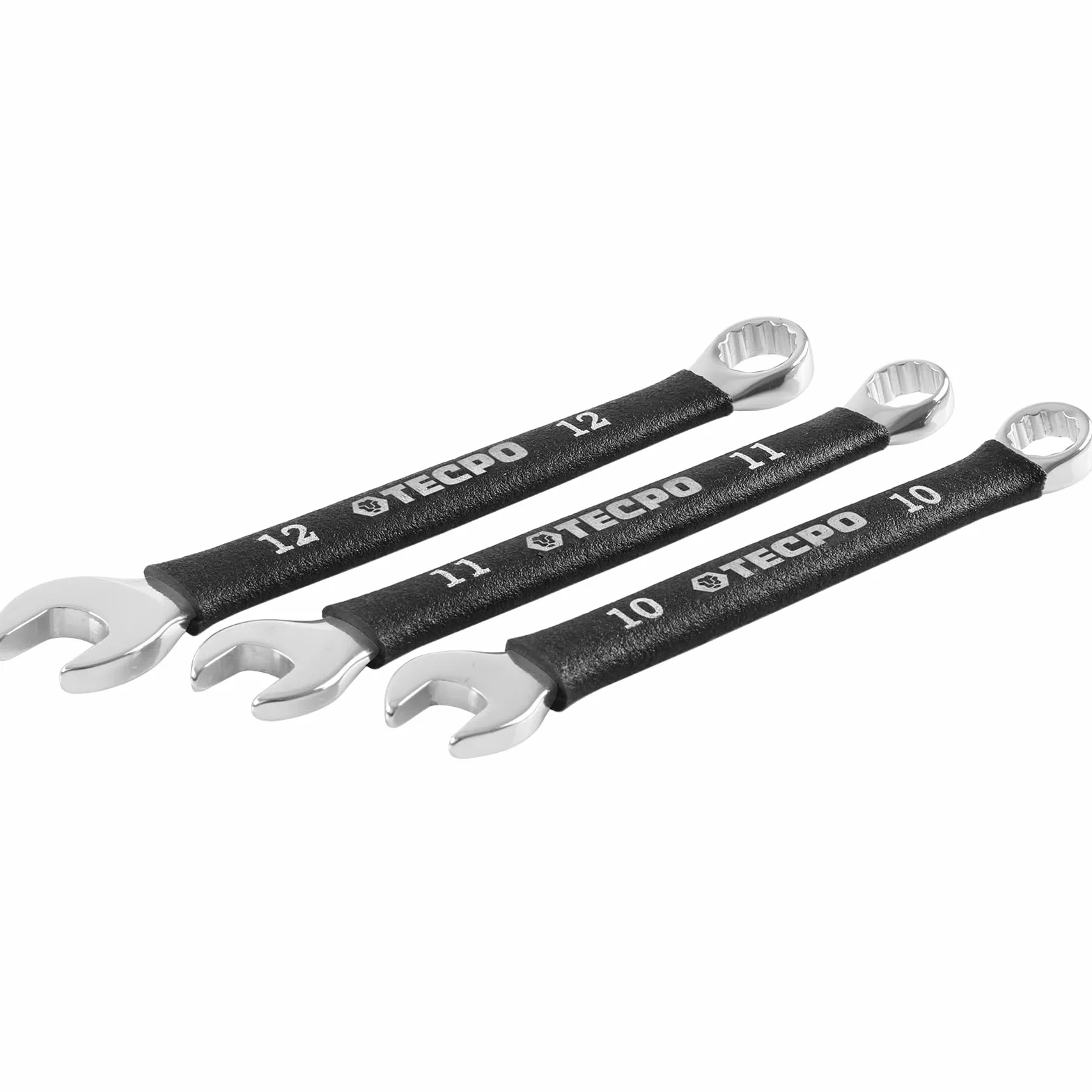 TECPO Juego de llaves combinadas de 6 – 32 mm, antideslizantes, 25 piezas, juego de llaves combinadas