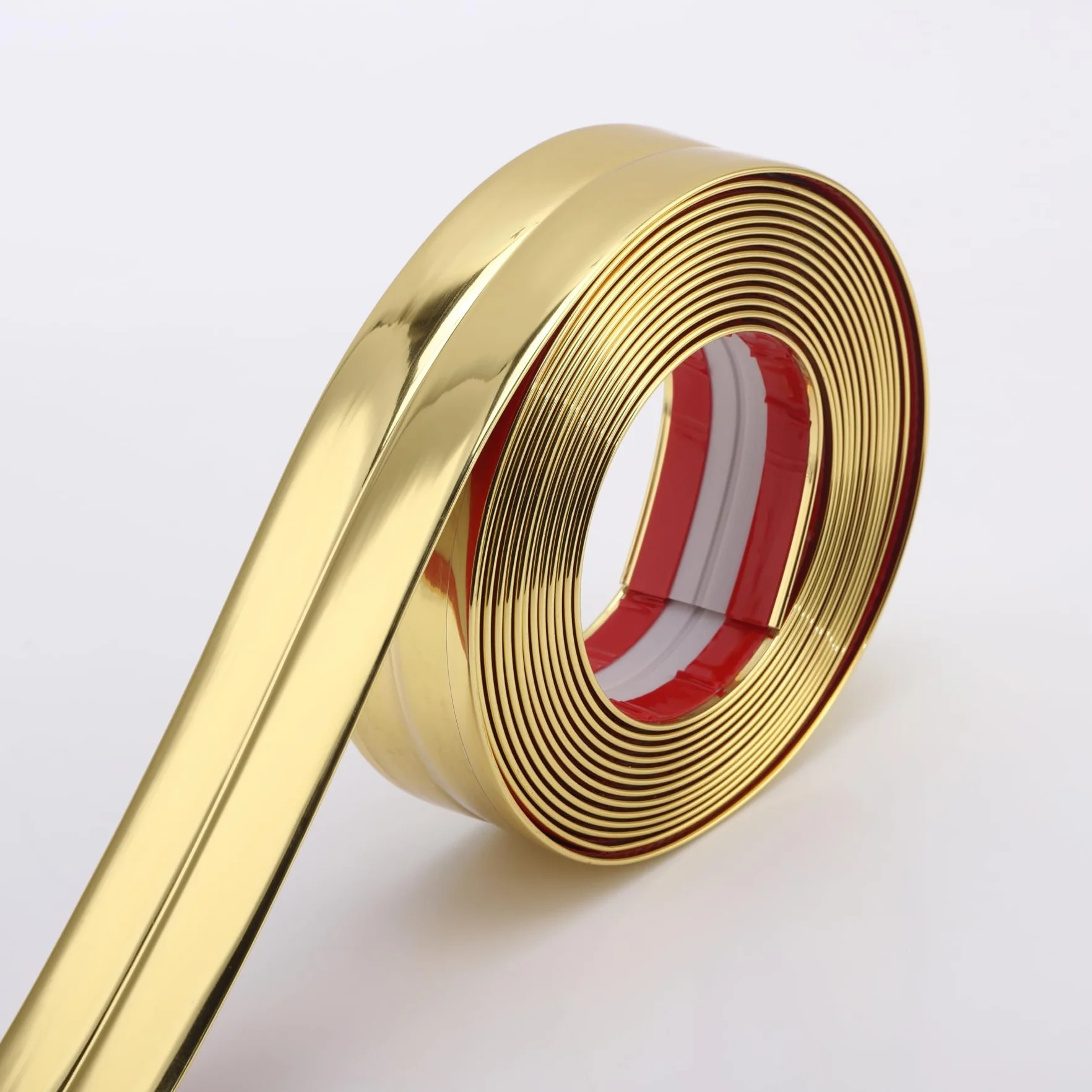 Trimold Brillante Dorado Moldura Multifuncional para Pared 5m x 2cm
