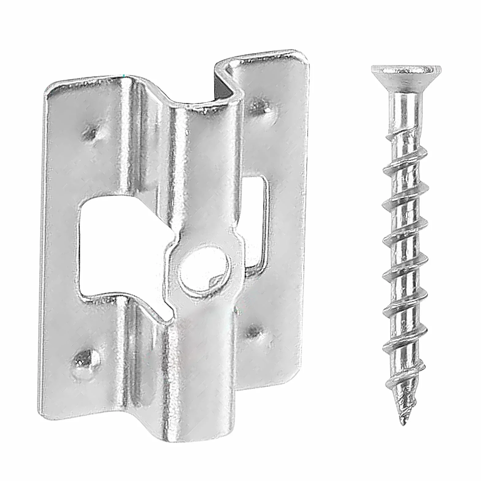 100 clips de patio de acero inoxidable con tornillos, clips WPC de acero inoxidable, 6-9 mm, estantes WPC, clips de fijación para cierre inferior de madera de bambú (8 mm)