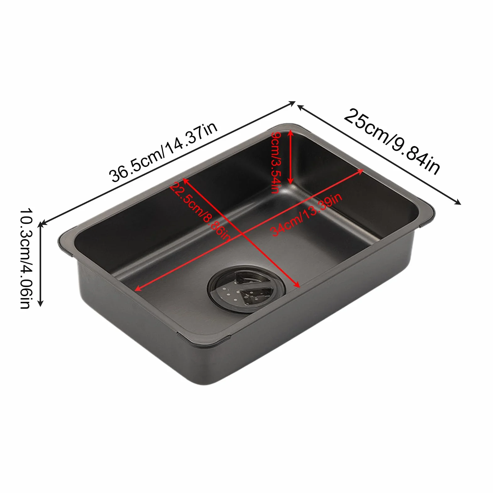 Lavabo de campo, fregadero al aire libre | Lavabo de acero inoxidable | Bañera, lavabo multiusos con tapón de drenaje para picnic interior, exterior, lavandería