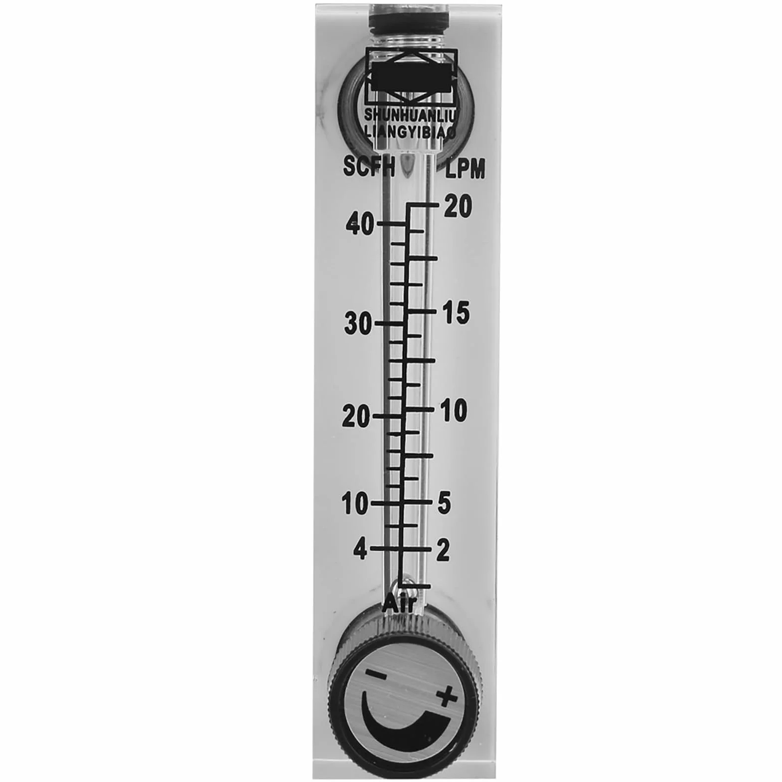 Medidor de Flujo de Gas Ajustable LZM-6T con Lecturas Intuitivas Tipo Panel para Medición de Tasa de Gas 2-20 LPM/4-40 SCFH
