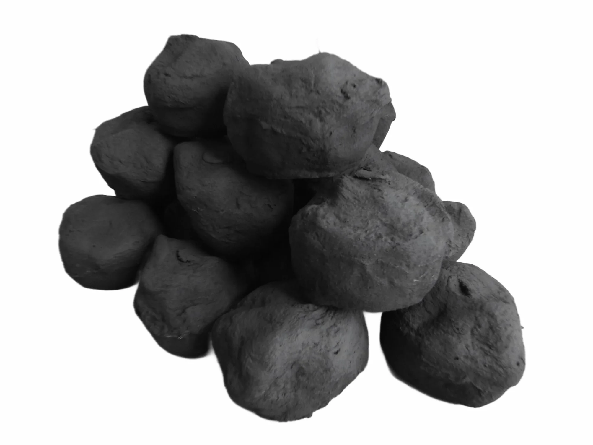Carbones de Repuesto para Fuego de Gas, carbón Fundido para Fuegos Vivos, Paquete de 14