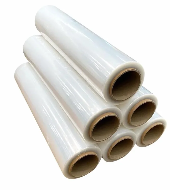 Film Transparente para Embalar | 50cm de Ancho x 200 Metros de Longitud | Rollo de Film para Embalaje Industrial y Paletizar, Plástico de Alta Elasticidad y Resistencia. (6 UNIDADES)