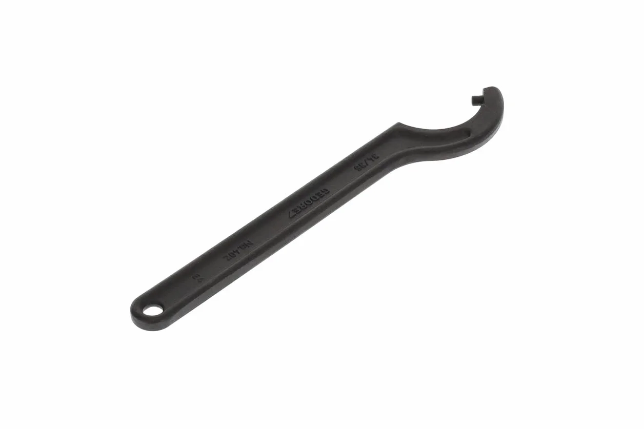 GEDORE Llave de gancho con espiga, Para tuercas cilíndricas con agujeros en cruz, Ancho de llave de 34 a 36 mm, Diámetro de punta 8 mm, Llave, 40 Z 34-36