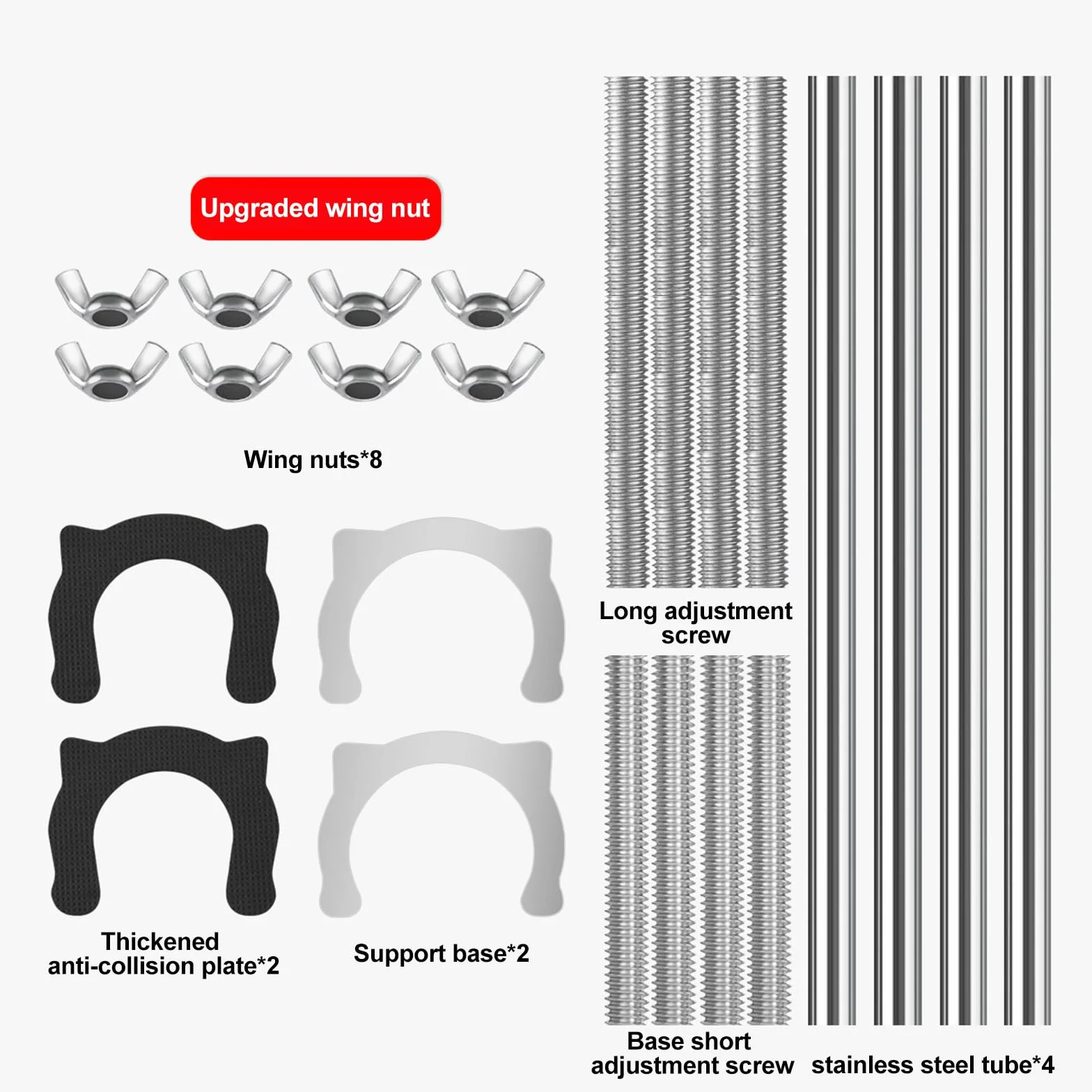 Soporte de fregadero de cocina para montaje inferior, kit de reparación de fregadero vertical con almohadillas antideslizantes que absorben los golpes, soporte ajustable de acero inoxidable