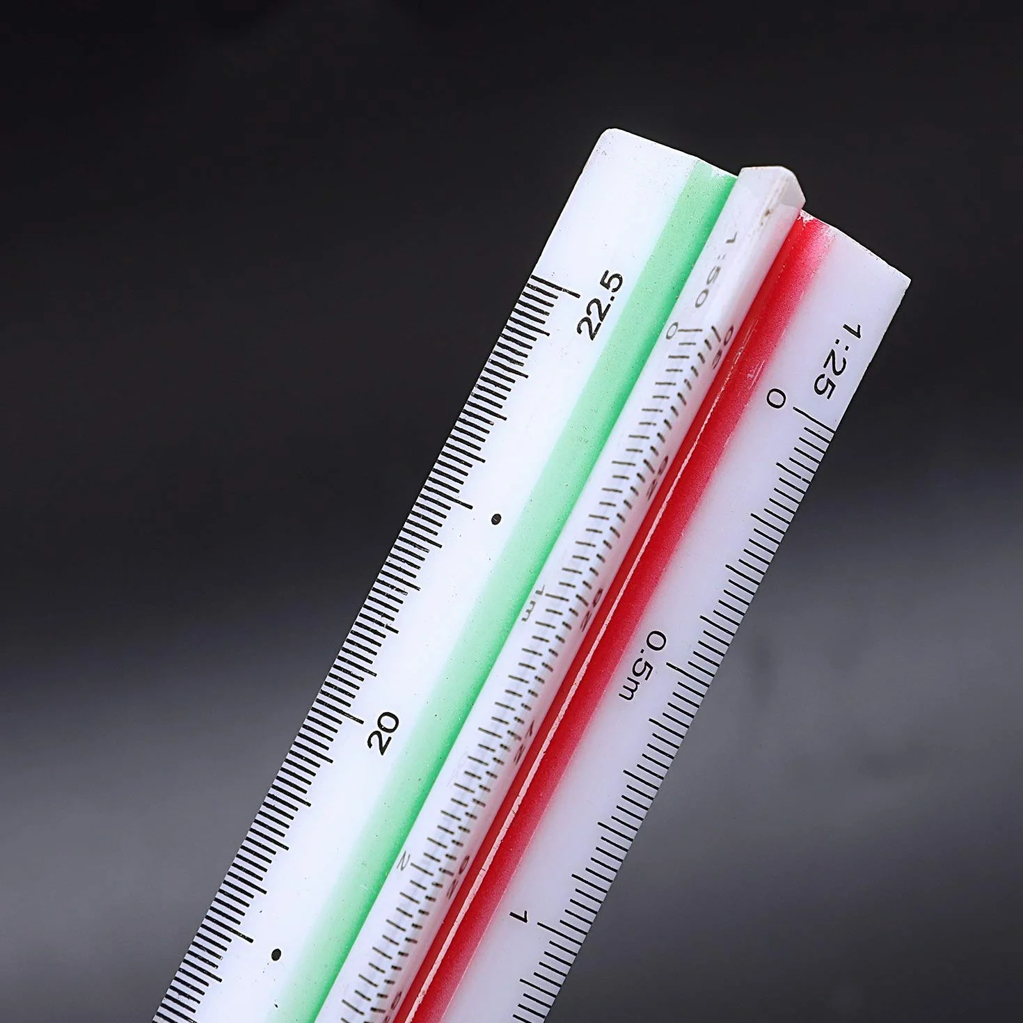 Regla de Escala Triangular Plastico 1:20 1:25 1:50 1:75 1:100 1:125