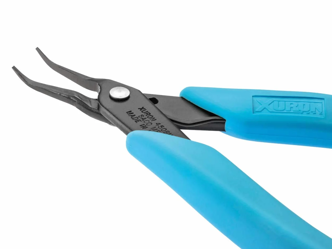 Xuron Bent Nose Plier, Blue
