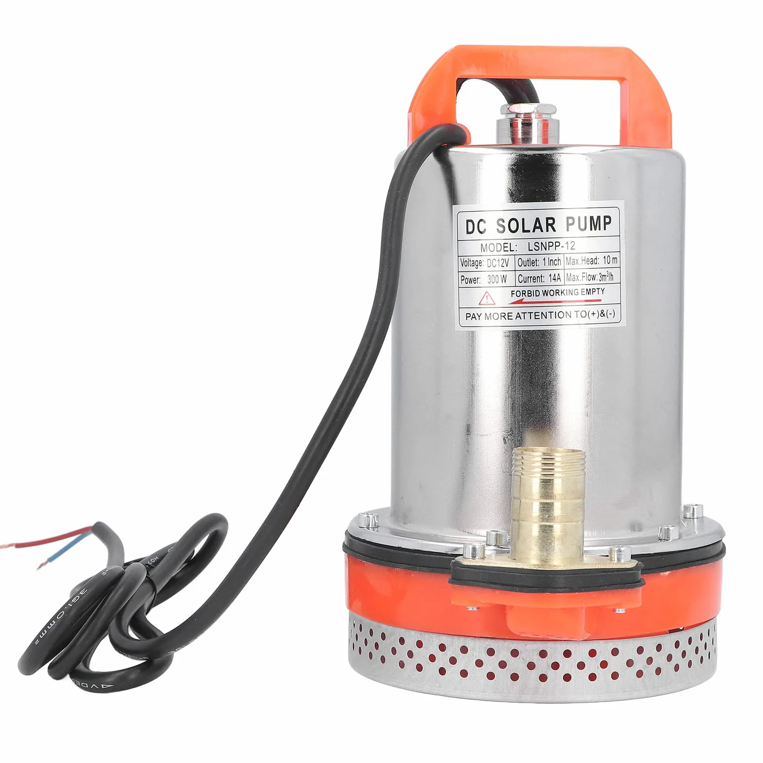 Bomba Sumergible de CC, Bomba Sumergible de 12 V CC, Bomba Sumergible de 10 M de Altura, Bomba de Refuerzo para Riego de Césped y Jardín, Bombas, Bomba de Agua