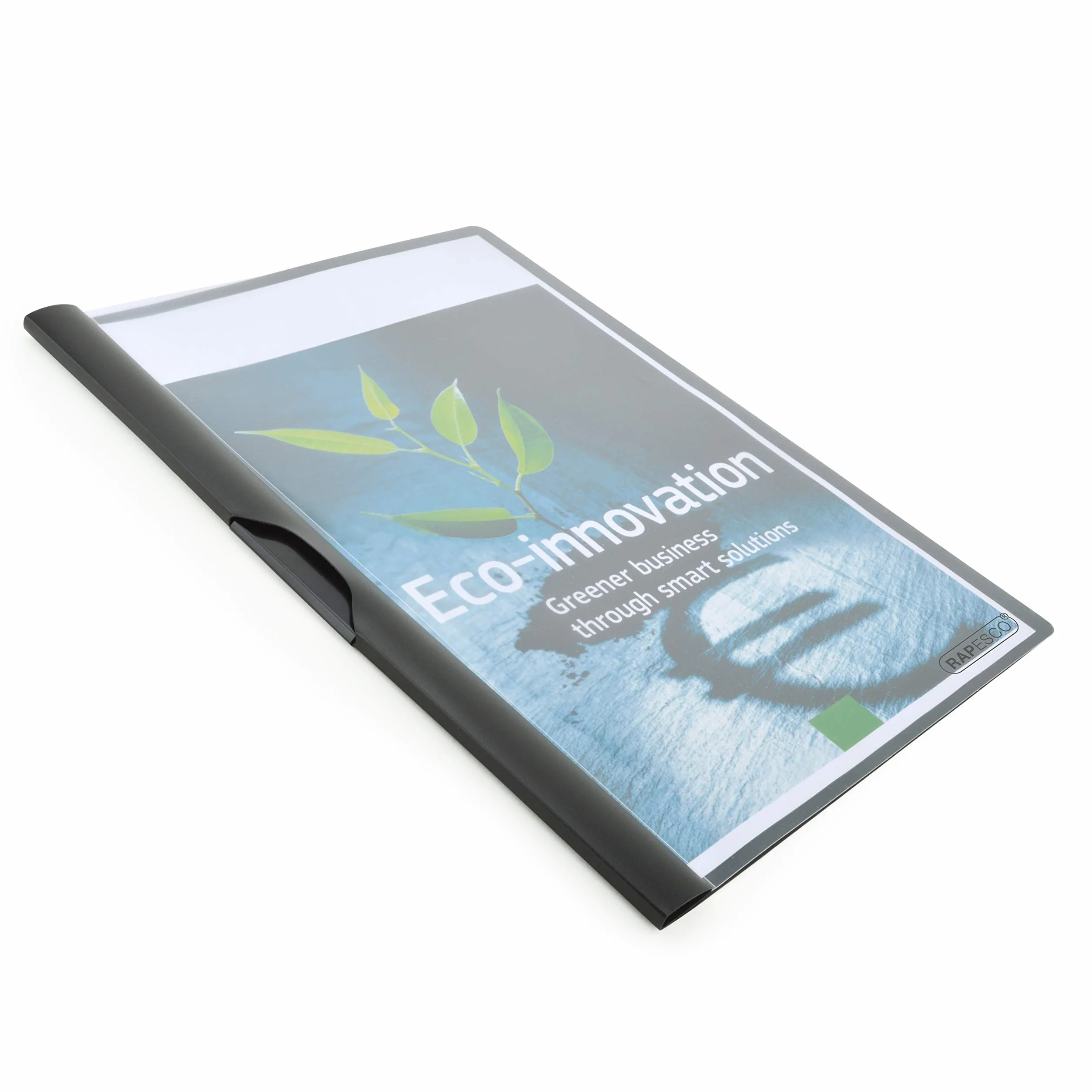 Rapesco ECO Carpeta Dossier con Clip Lateral A4 Negro Paquete 10