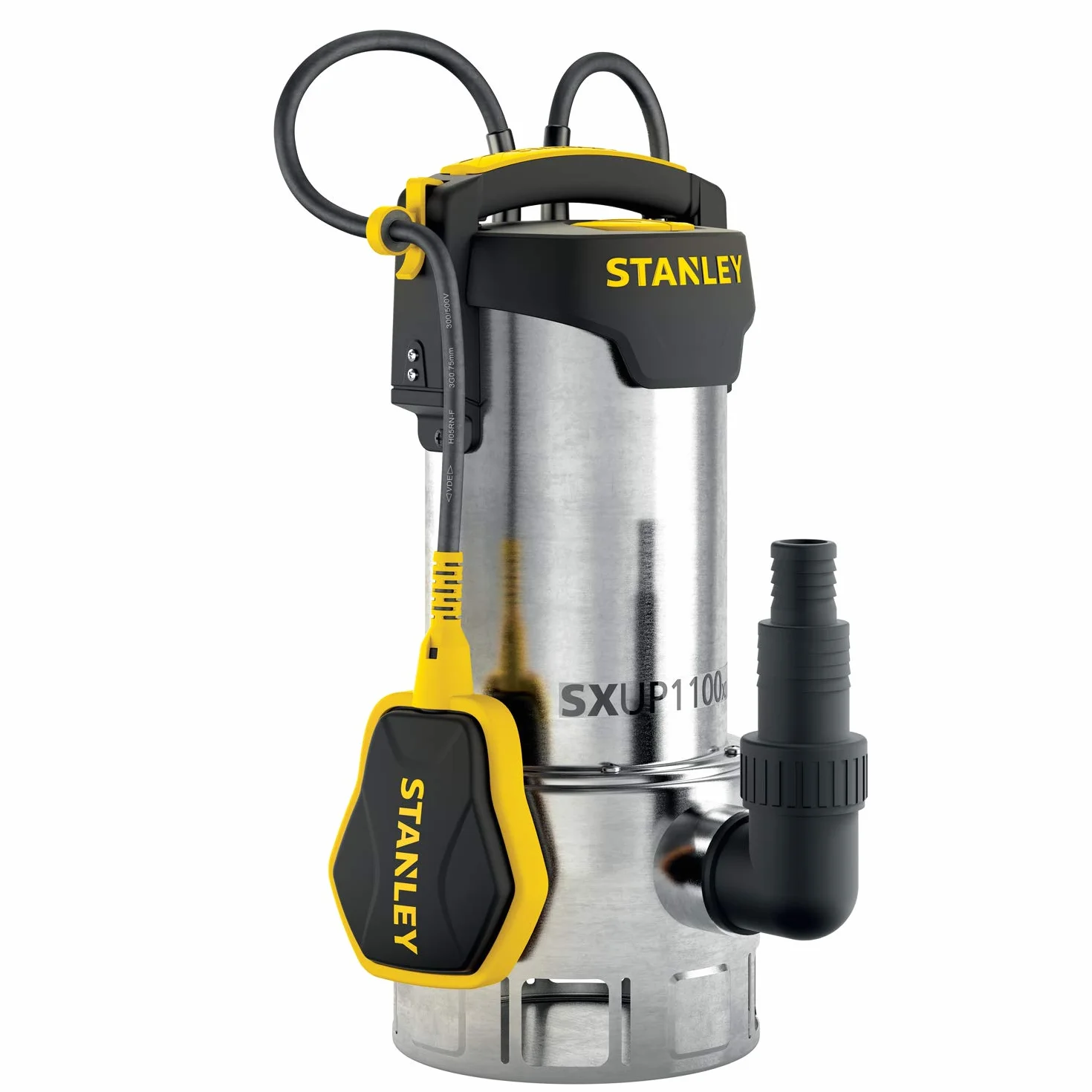 Stanley SXUP1100XDE Bomba Sumergible Aguas Sucias 1100 W 16500 l/h 10.5 m