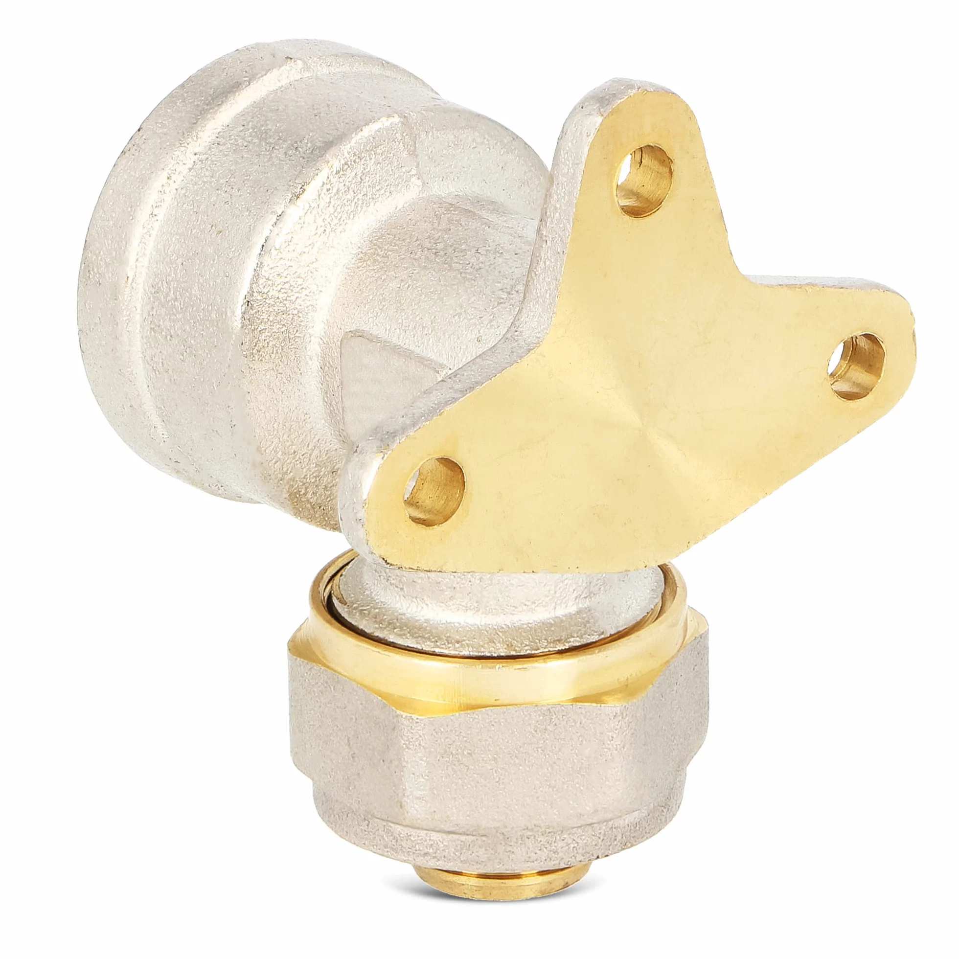 Codo PEX arandela pared 20 x 3/4" IG calefacción agua pieza V montaje tornillo placa compresión conexión tubería