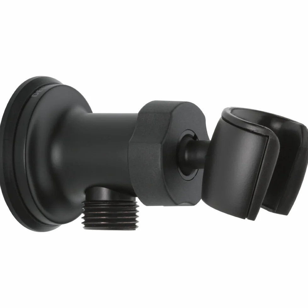 DELTA U4985-BL-PK Codo de Montaje en Pared Ajustable, Negro Mate