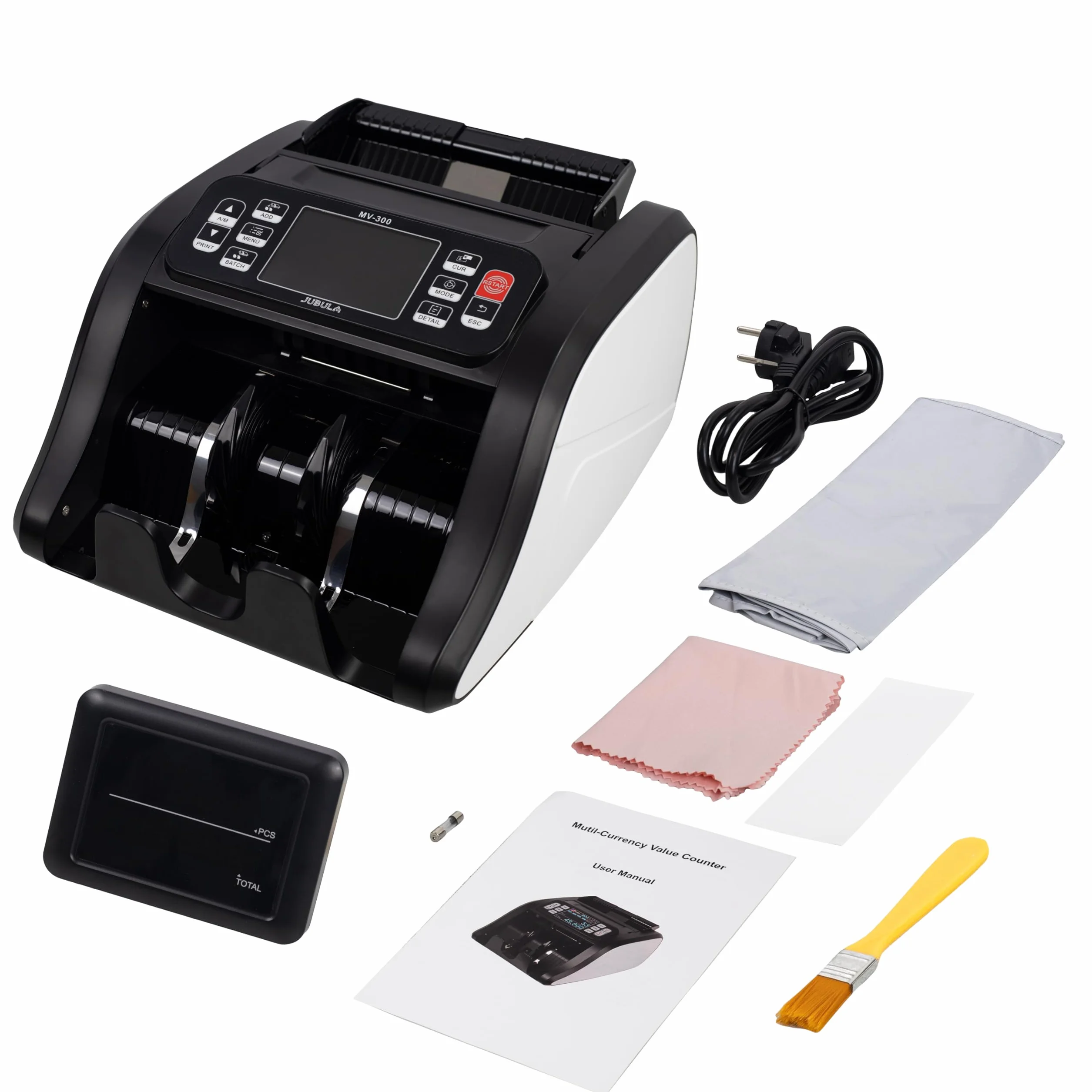 MV-300 Contador de Billetes Mixtos con 8 Veces Reconocimiento de Falsos EUR USD GBP