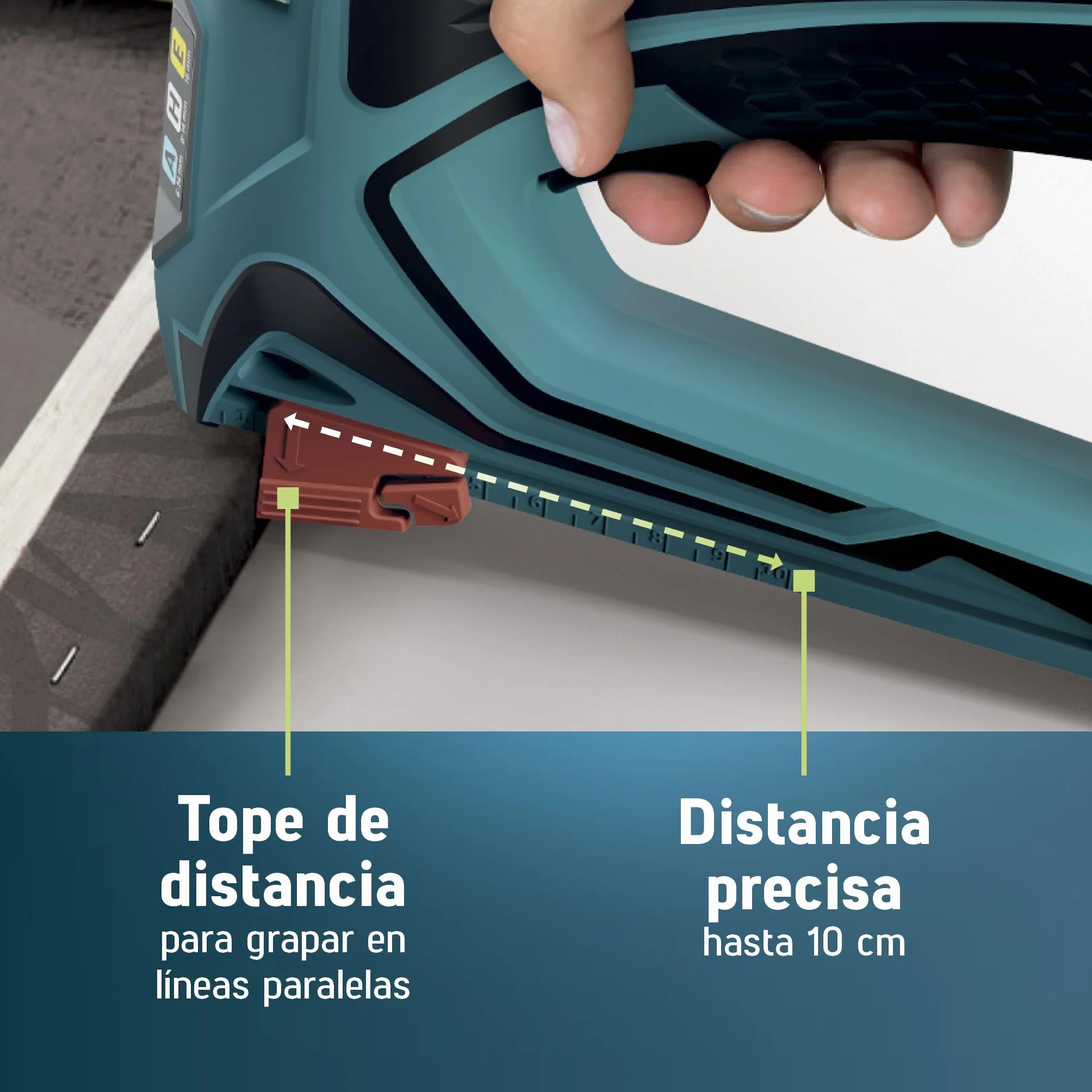 NOVUS TOOLS Juego de grapadora eléctrica J-150 con 1800 grapas, grapadora profesional y pistola de clavos con regulación de la fuerza de impacto, tope de distancia y mecanismo de carga inferior