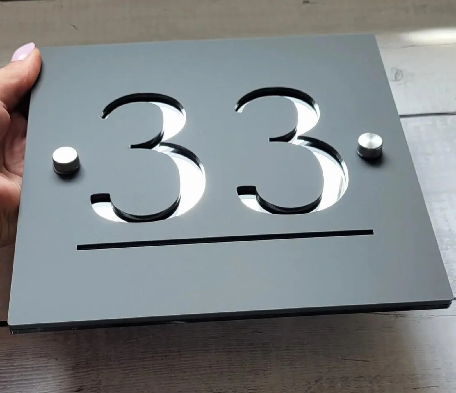 Letrero de número de casa personalizado, placas de dirección personalizadas con nombre de calle, números de casa para exteriores, placa flotante 3D moderna para puerta, placas para exteriores y arte