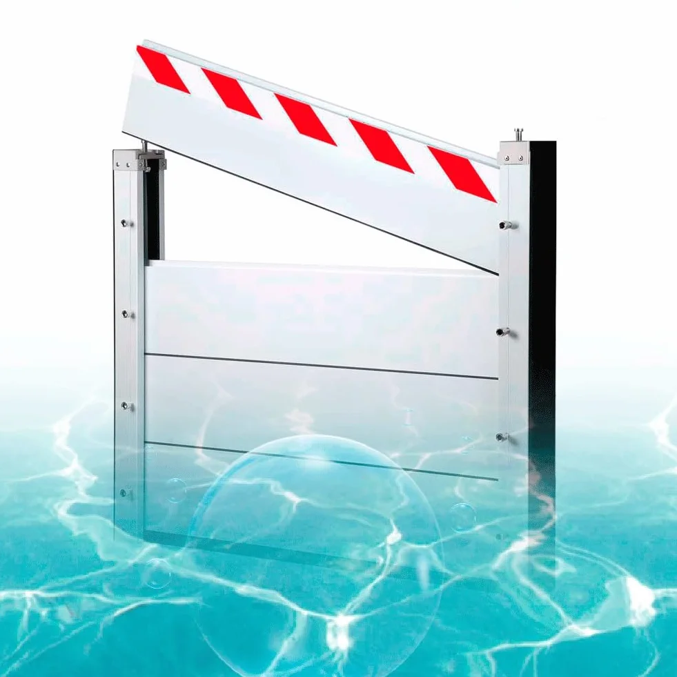 Barrera Contra Inundaciones para Puertas, Aluminio Barrera Contra Inundaciones, Barrera Anti Inundaciones Garaje, Barrera Movil Contra Inundaciones, Barrera Anti Inundaciones Para Casa YQISHI(130x80cm