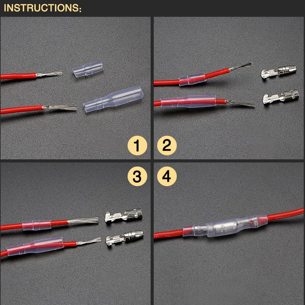 YIXISI 200 Piezas Kit de Conectores de Bala de Latón 3.9 mm Macho y Hembra con Cubierta de Aislamiento