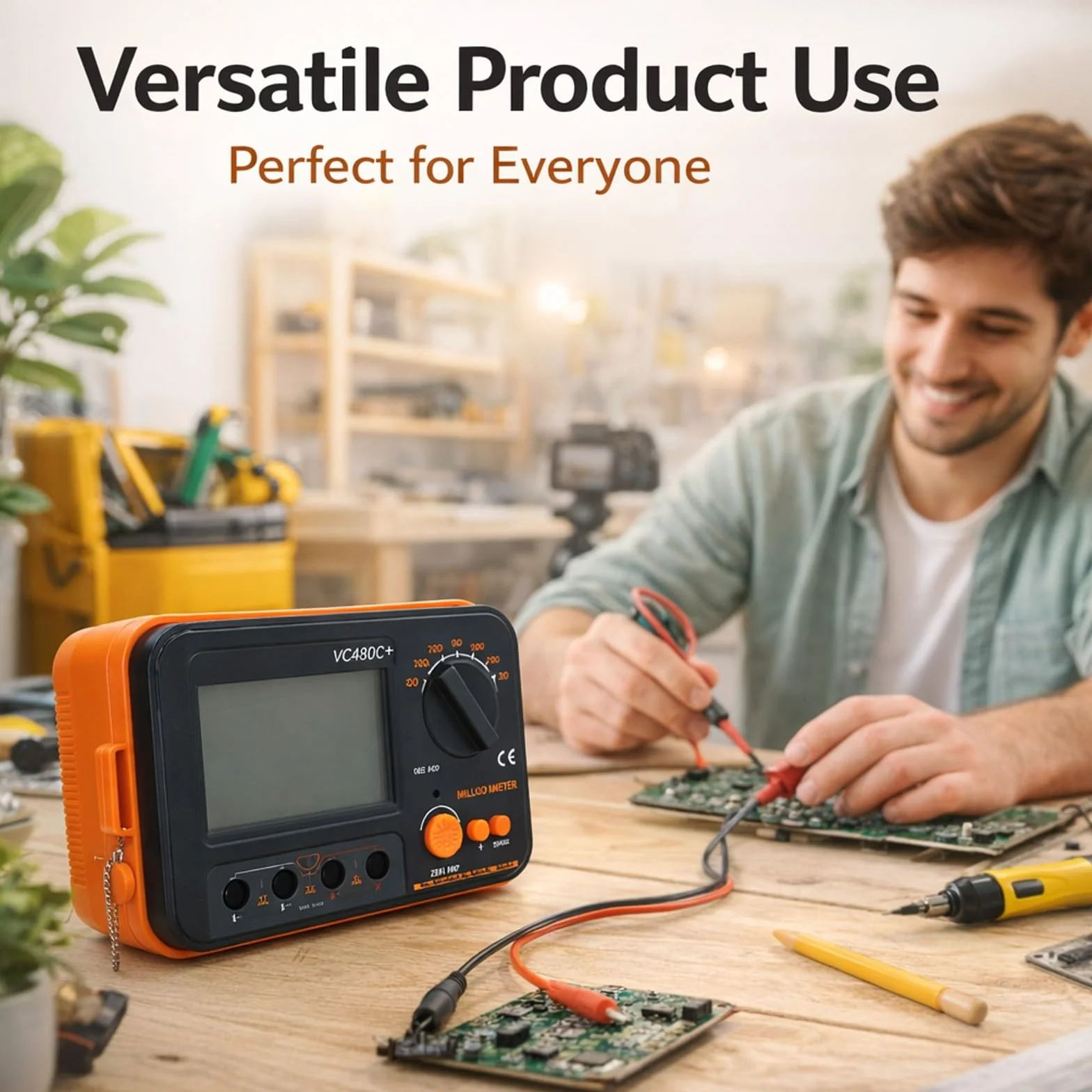 Milióhmetro Digital de 0.01mΩ a 2kΩ, 6 Rangos, Medición de 4 Hilos, Tester de Baja Resistencia DC - Alta Precisión, Protección Avanzada, Pantalla LCD Grande, Portátil para