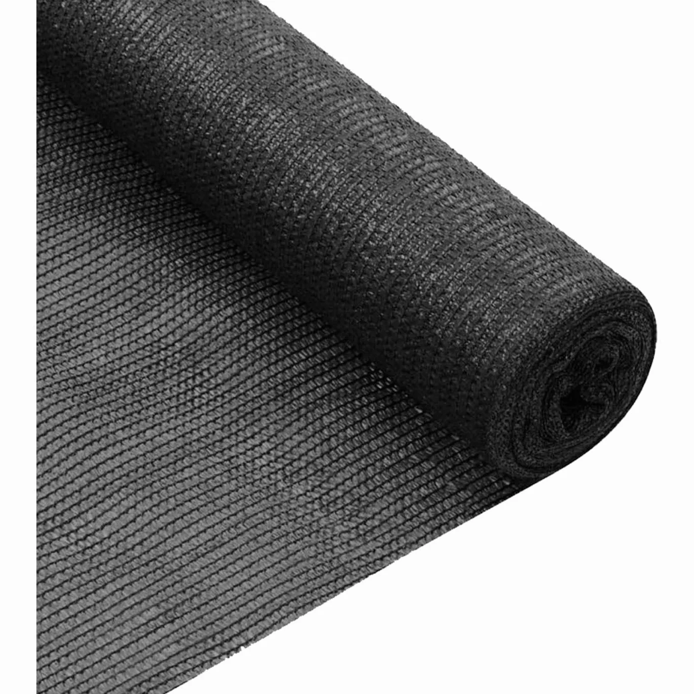 Acan Tradineur - Rollo de Malla de sombreo tupida, Cierre de ocultación de 120 g/m2, Alta Resistencia, Tela para cercar Jardines, fincas, huertos, Vallas (Negro - 2 x 10 m)