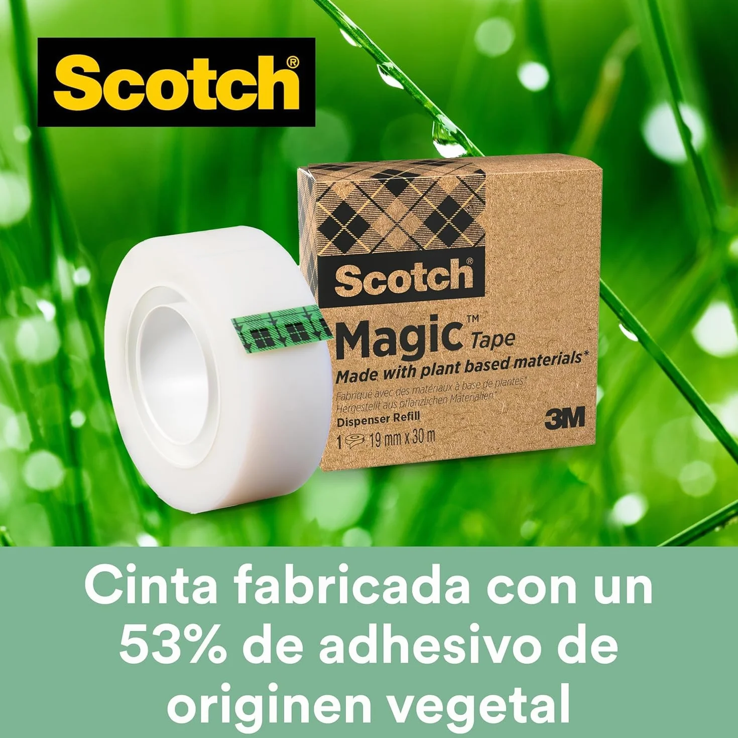 Scotch Magic Pack de 4 dispensadores de cinta de embalaje 19 x 33m