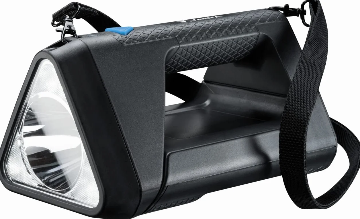 Varta 18684101401 Lámpara de Mano Flexible, 3600 W, Negro, Talla Única | Lámpara de trabajo con 3 modos de luz, 550 lúmenes, IPX4, micro USB, foco para iluminación específica