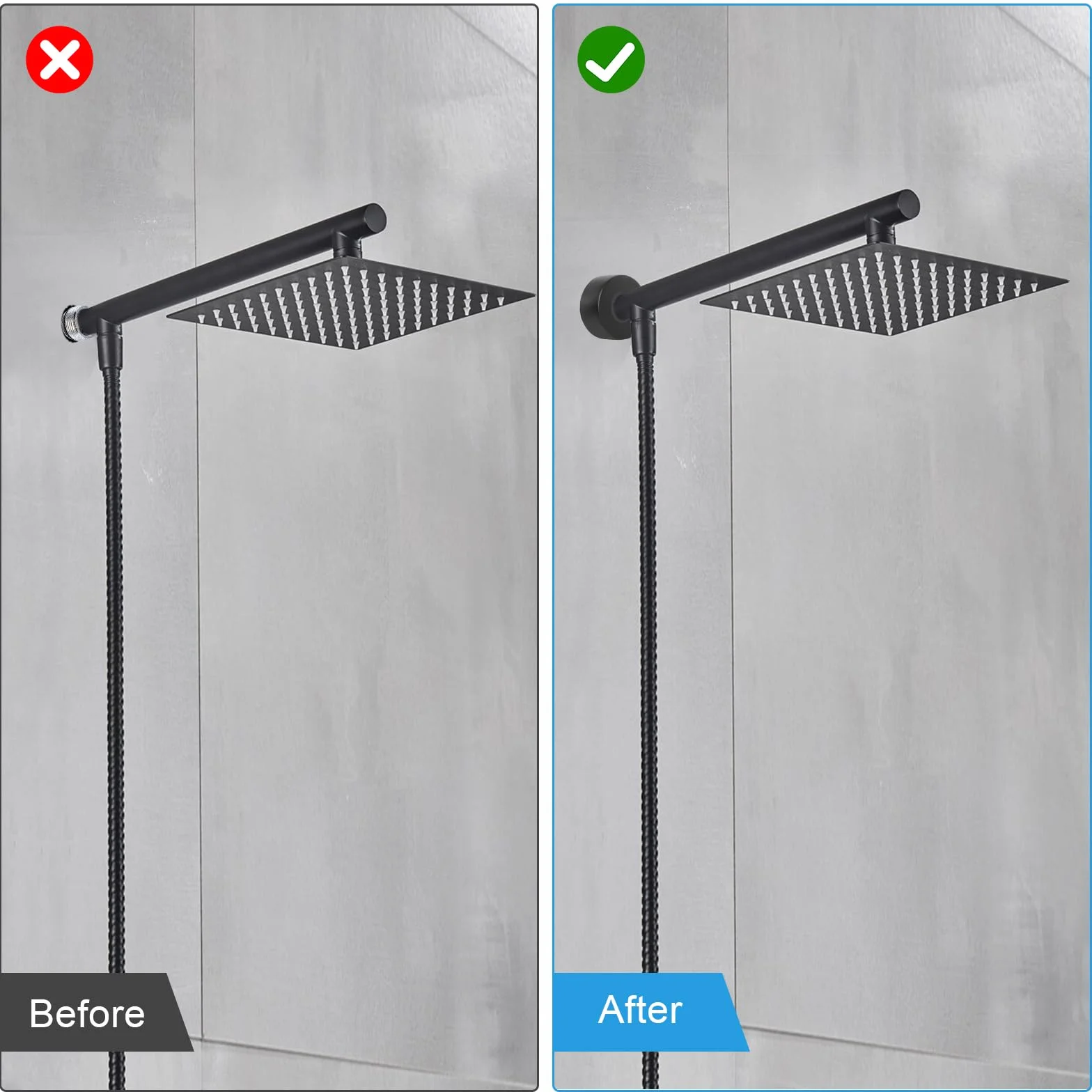 Embellecedor Grifo Ducha 8 Piezas Roseta para Grifo, Cubierta de Tubo para Duchas Tuberías Grifos y Radiadores