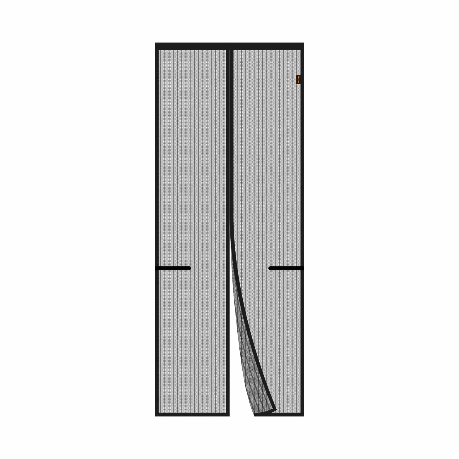 GRIFEMA GH2001-8 Mosquitera Magnética para Puerta 80×200 CM Negro