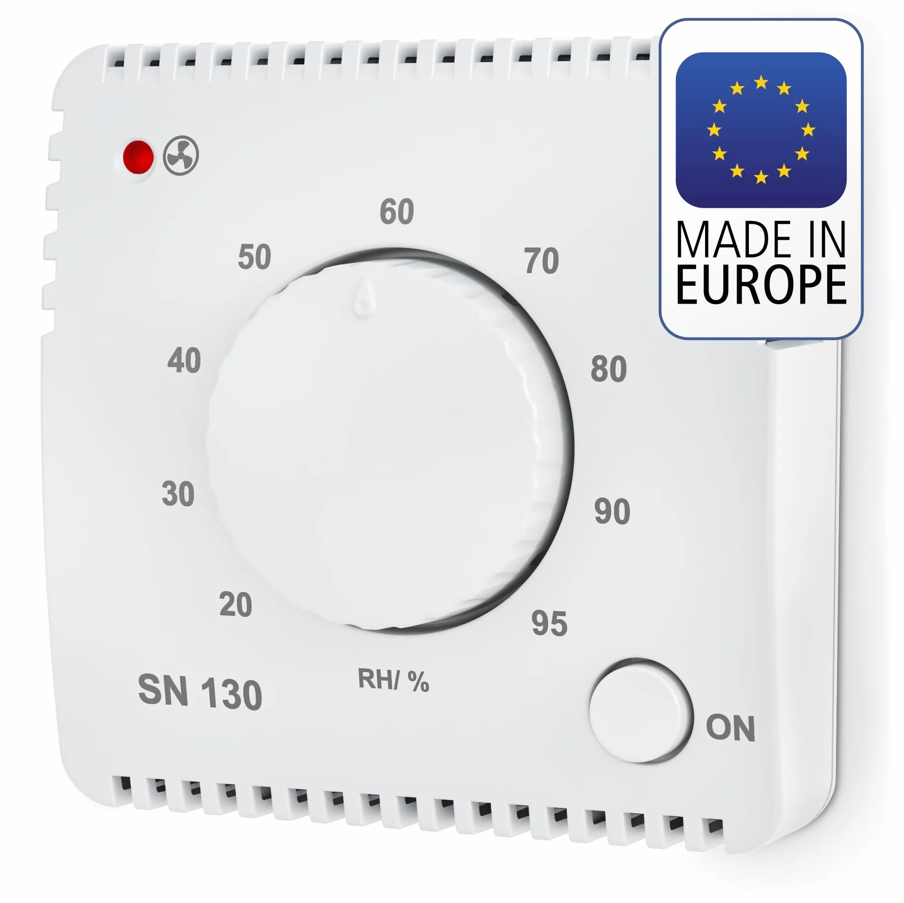 Sensor de humedad ELEKTROBOCK SN130 para el control automático del ventilador | baño, lavandería y sótano | detección y eliminación de humedad excesiva