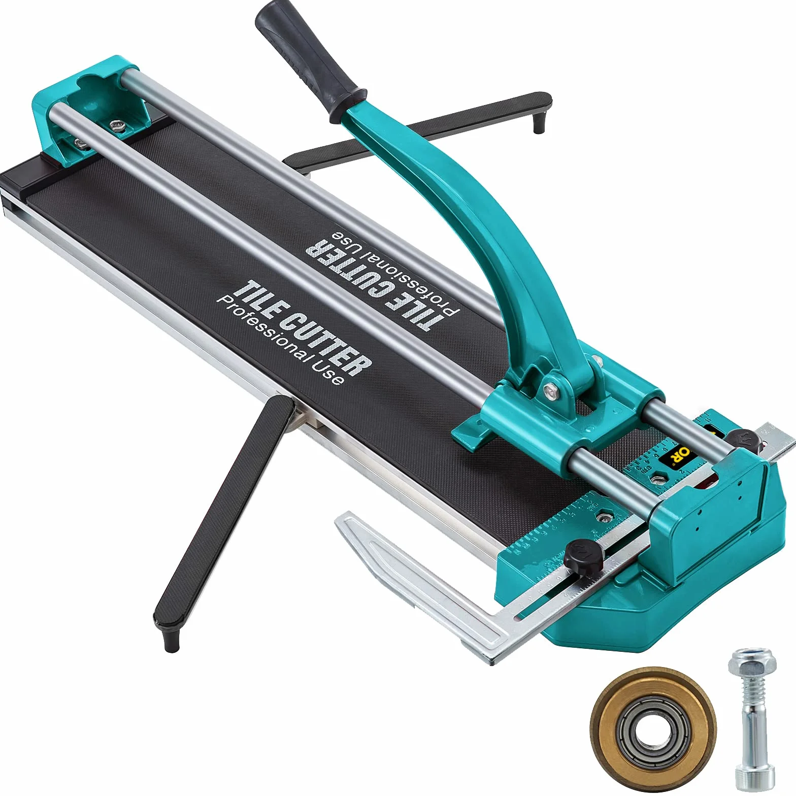 VEVOR - Cortador de baldosas (800 mm, con doble rieles y soporte, cortador de azulejos manual Pro – Herramientas manuales para cortar baldosas de alta precisión