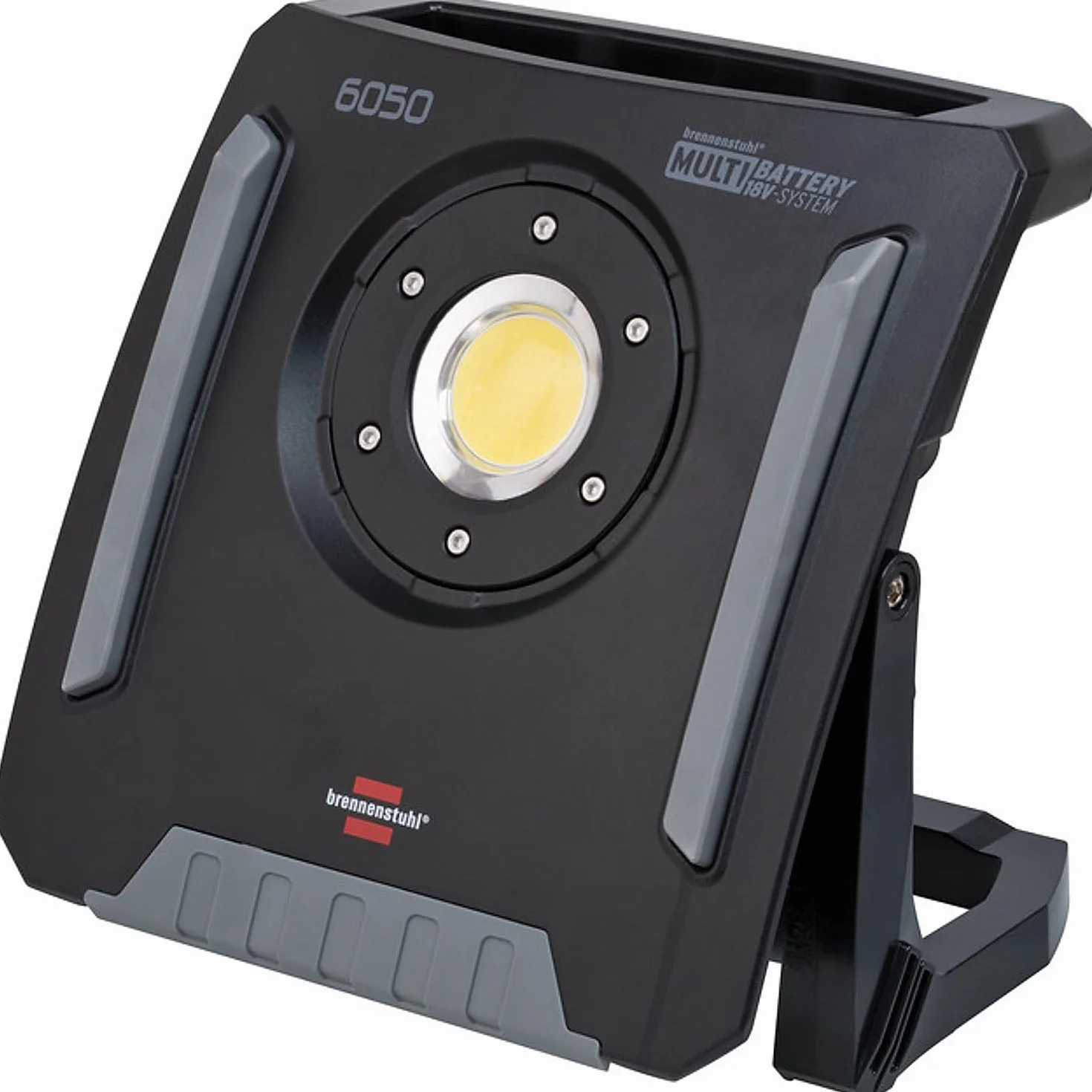 Brennenstuhl Professional Multi Battery Hybrid foco LED de trabajo 6050 MH (60W, 6200lm, IP65, compatible con baterías de 18V de 10 fabricantes diferentes, 5m, sin batería)
