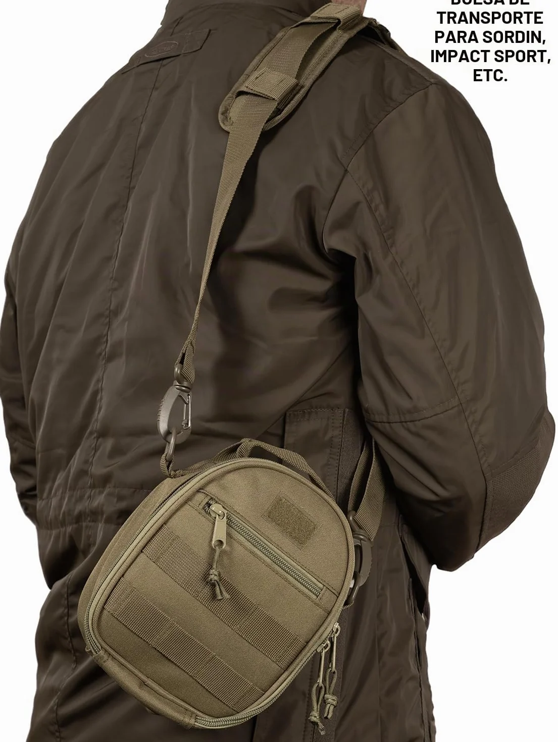 ACE Schakal Bolsa para protectores auditivos - Funda de transporte compatible con orejeras de Sordin, Howard Leight y muchas más