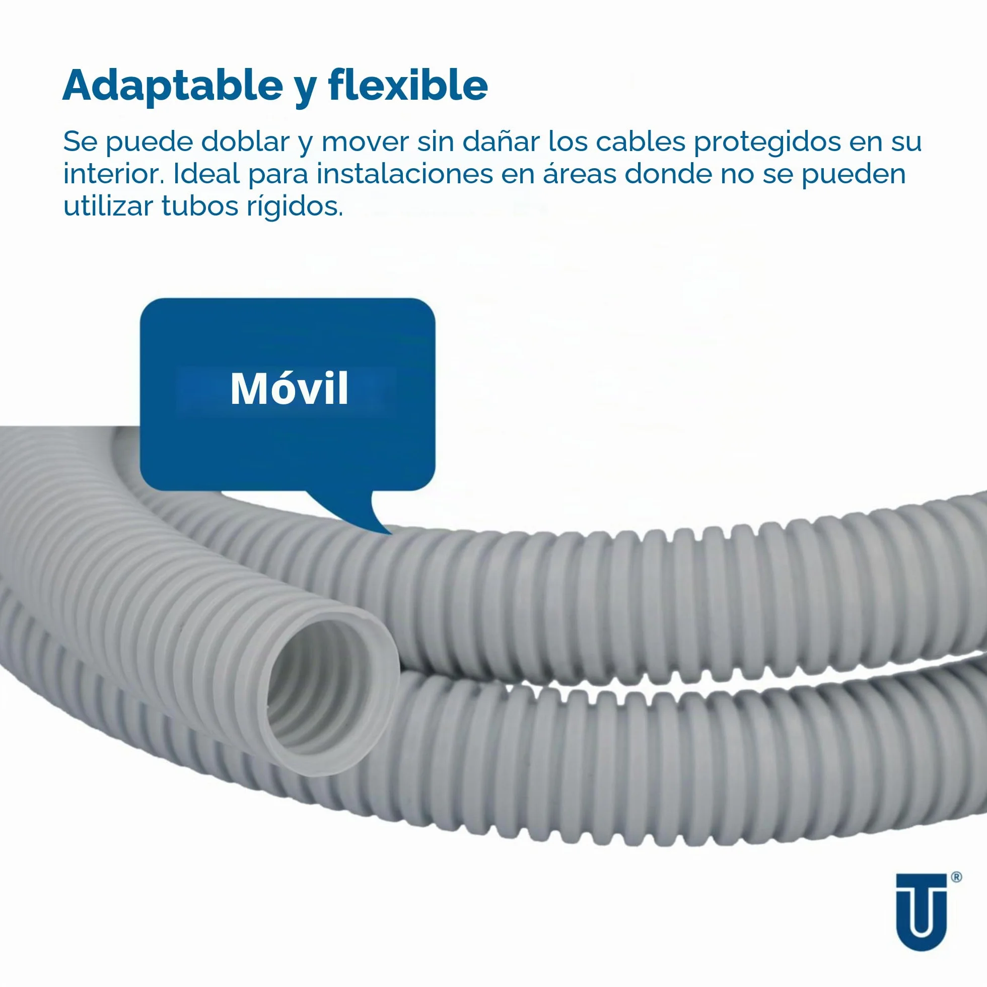 Unitec 407011 - Tubo para cableado eléctrico