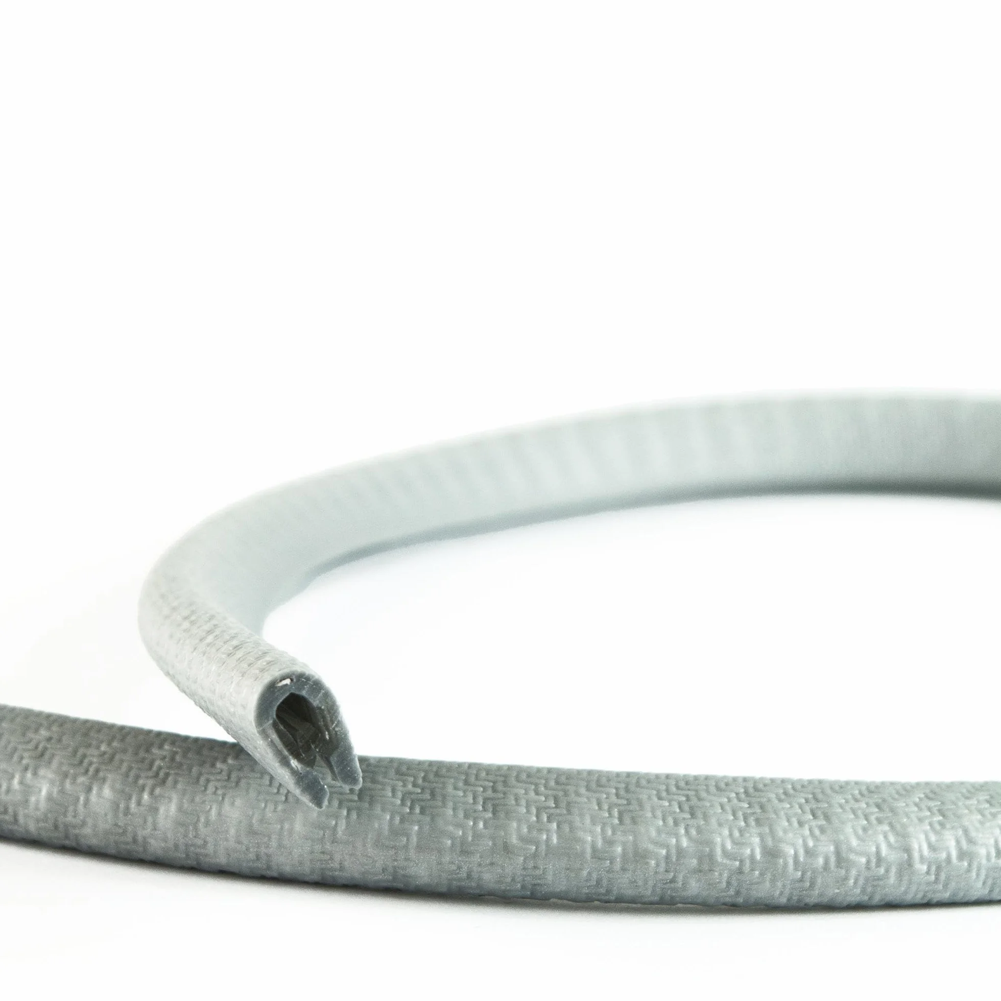 EUTRAS [5 m] Perfil de protección de Bordes 1-2 mm Gris Plata - se sujeta sin Adhesivo - Ideal para Chapa y Puertas de Coches - Protege los Cantos - Calidad Industrial Alemana - envío en 24 Horas