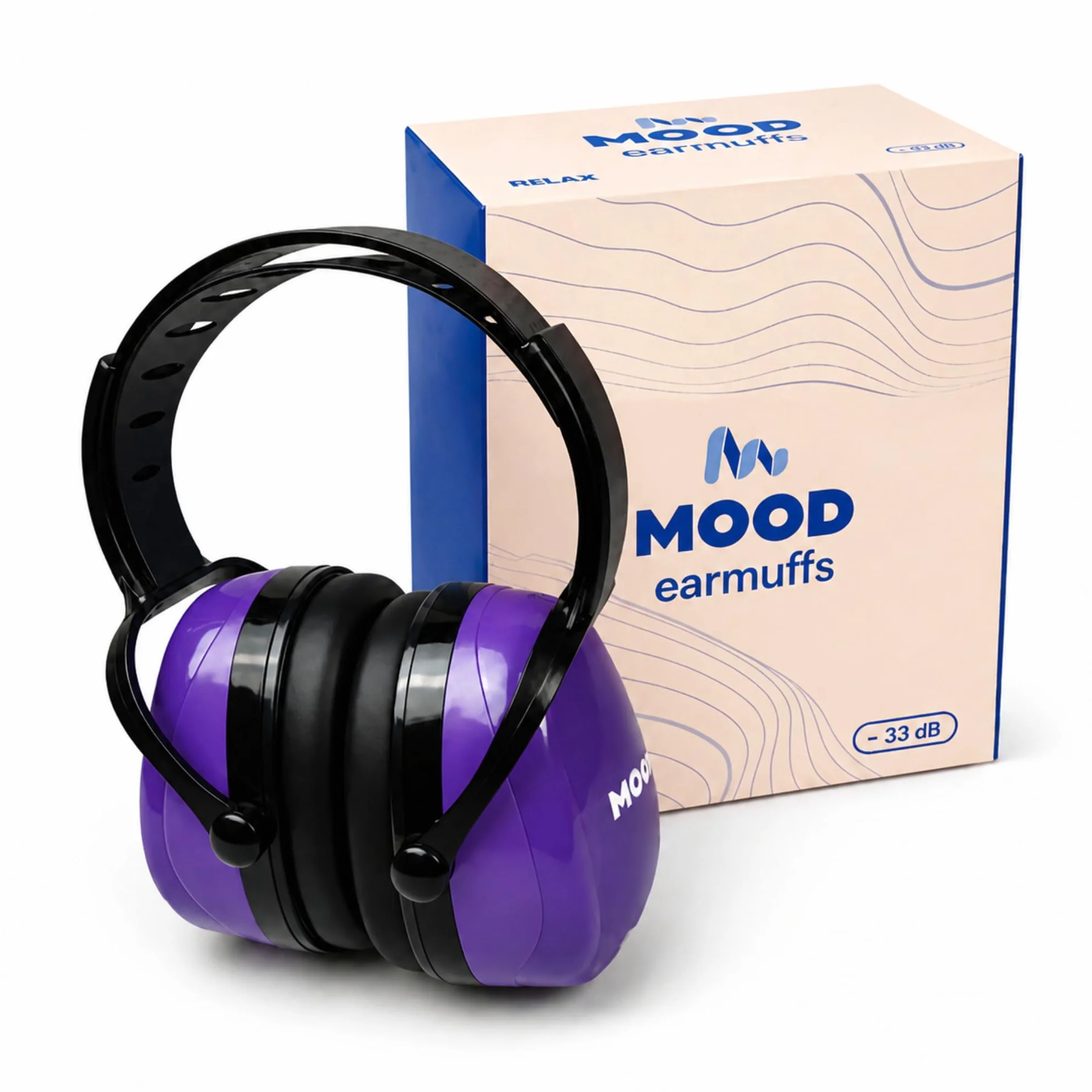 MOOD Cascos antiruido adultos 33 dB SNR Aislantes Ruido Estudiar Construcción Tiro Deportivo