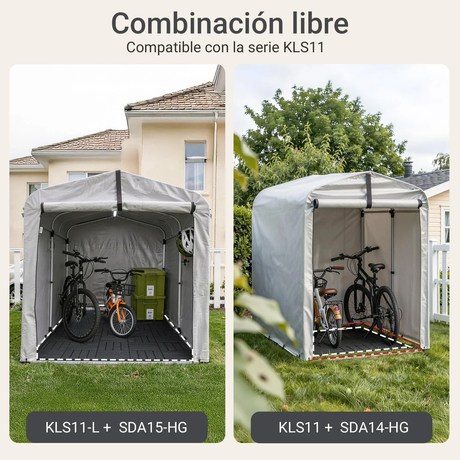 Sobuy Set Suelo Composite Exterior Antideslizante Impermeable 15 Piezas 30.5x30.5x2 cm