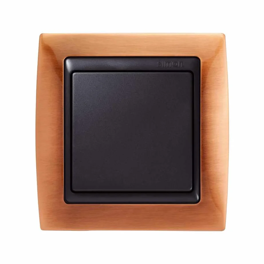 Simon 82834-36 placa de pared y cubierta de interruptor Cobre