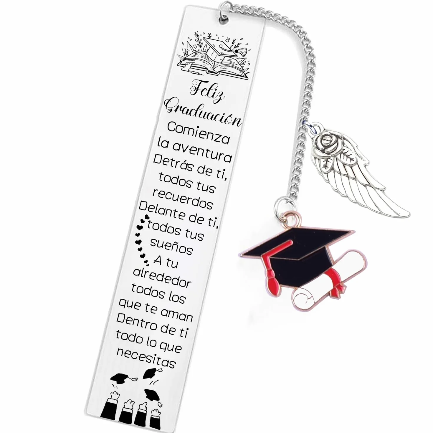 Marcadores Regalo Graduación para Estudiantes Llavero Amigo Hijo Hija Alentar Regalos Mujeres Hombres Ir Universidad Recuerdo Cumpleaños Adolescentes Graduado