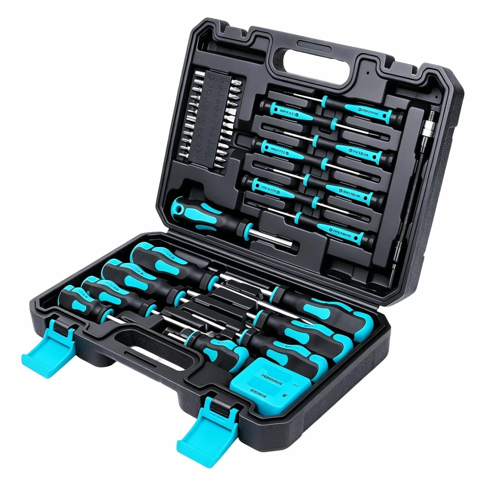Kit de destornilladores Con Puntas Phillips Y Planas Para Reparación | Juego de 43 piezas de destornillador con imantador Para Electrodomésticos Ordenadores