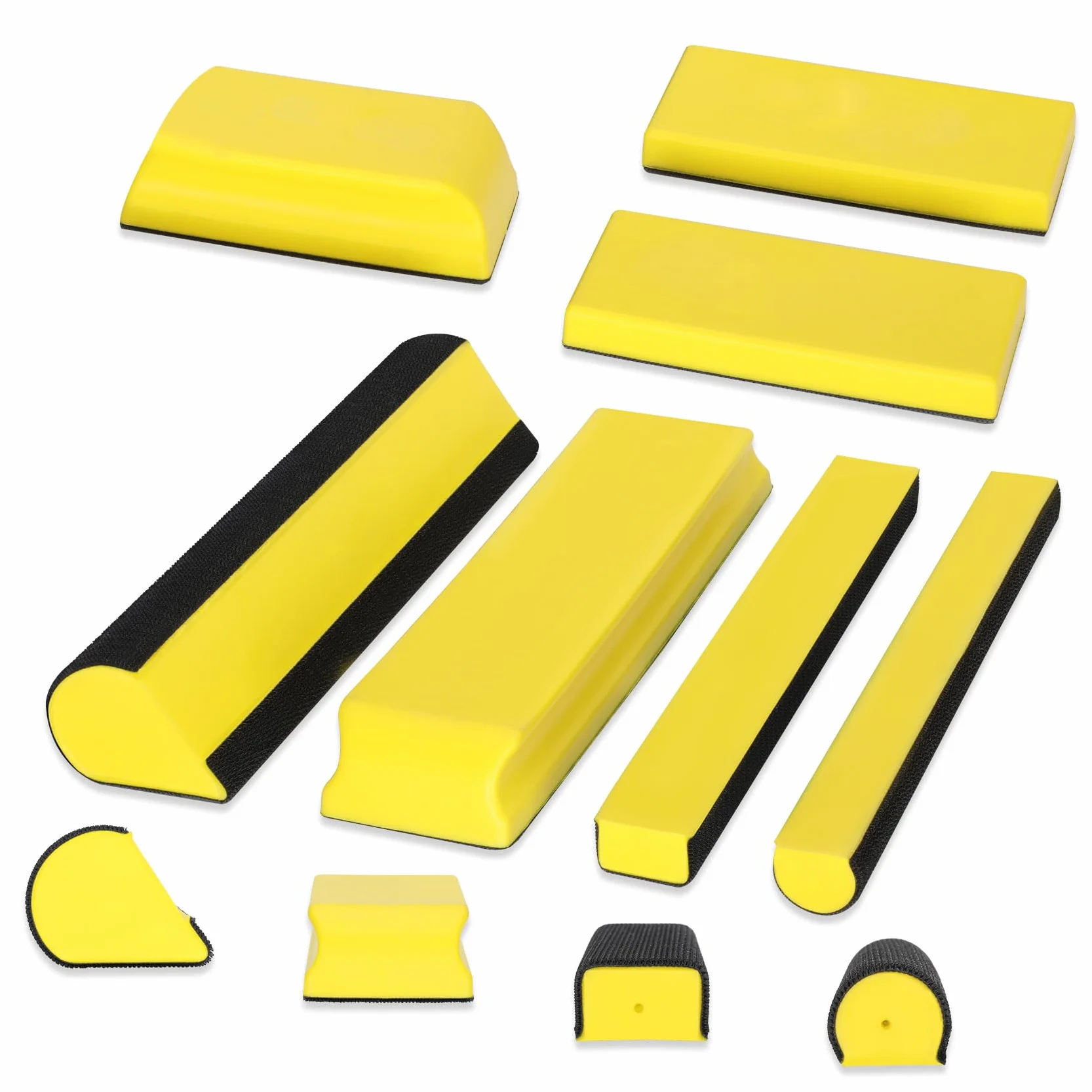 Bloques de lijado para carrocería automática, bloque de lijado de carrocería automática, juego de 7 bloques de lijado a mano, bloques de lijado automático que sustituye al bloque de lijado, apto para
