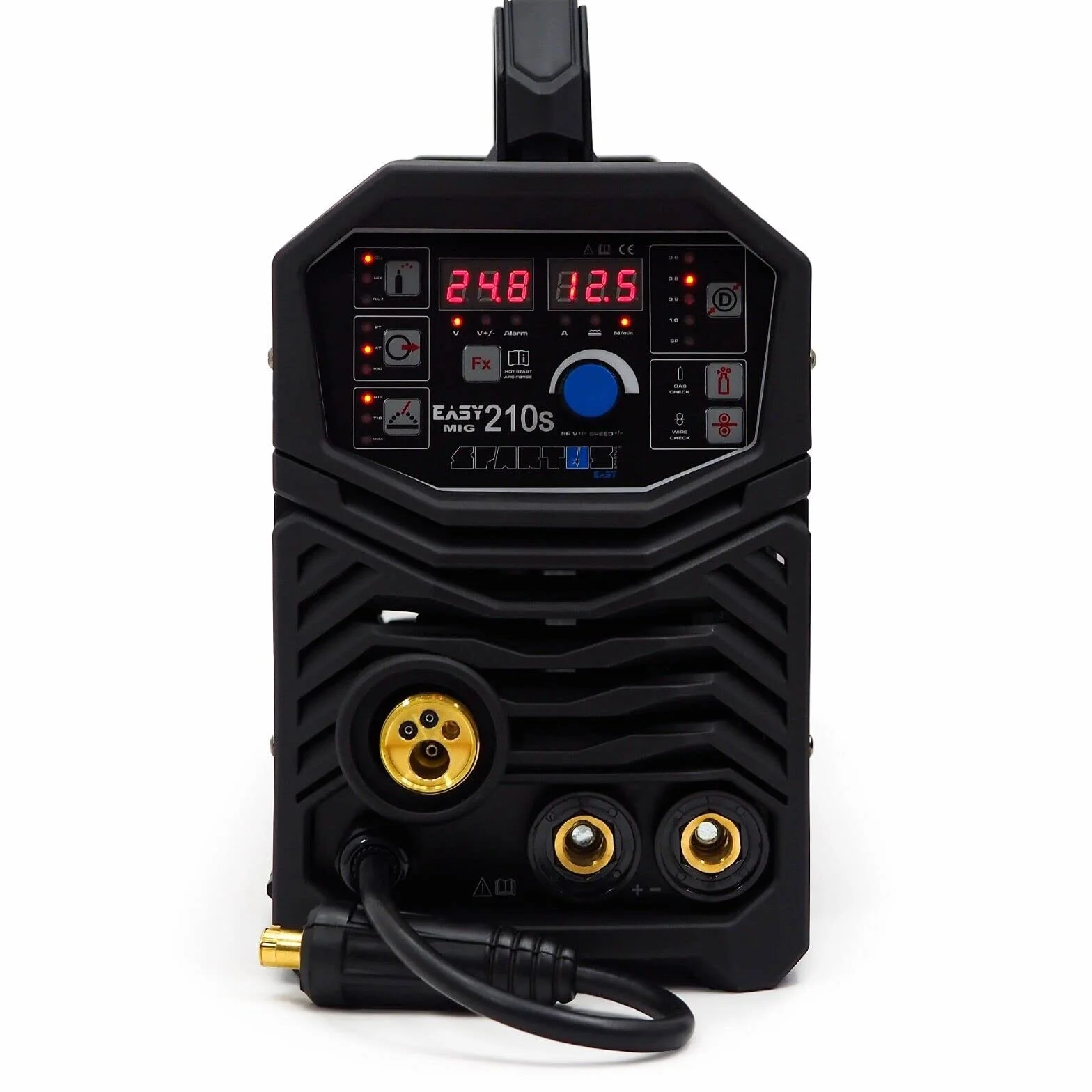 Spartus® EasyMIG 210S MIG/MAG 200 Amp Synergia Inverter TIG Soldador 3 en 1 230 V Gaslos