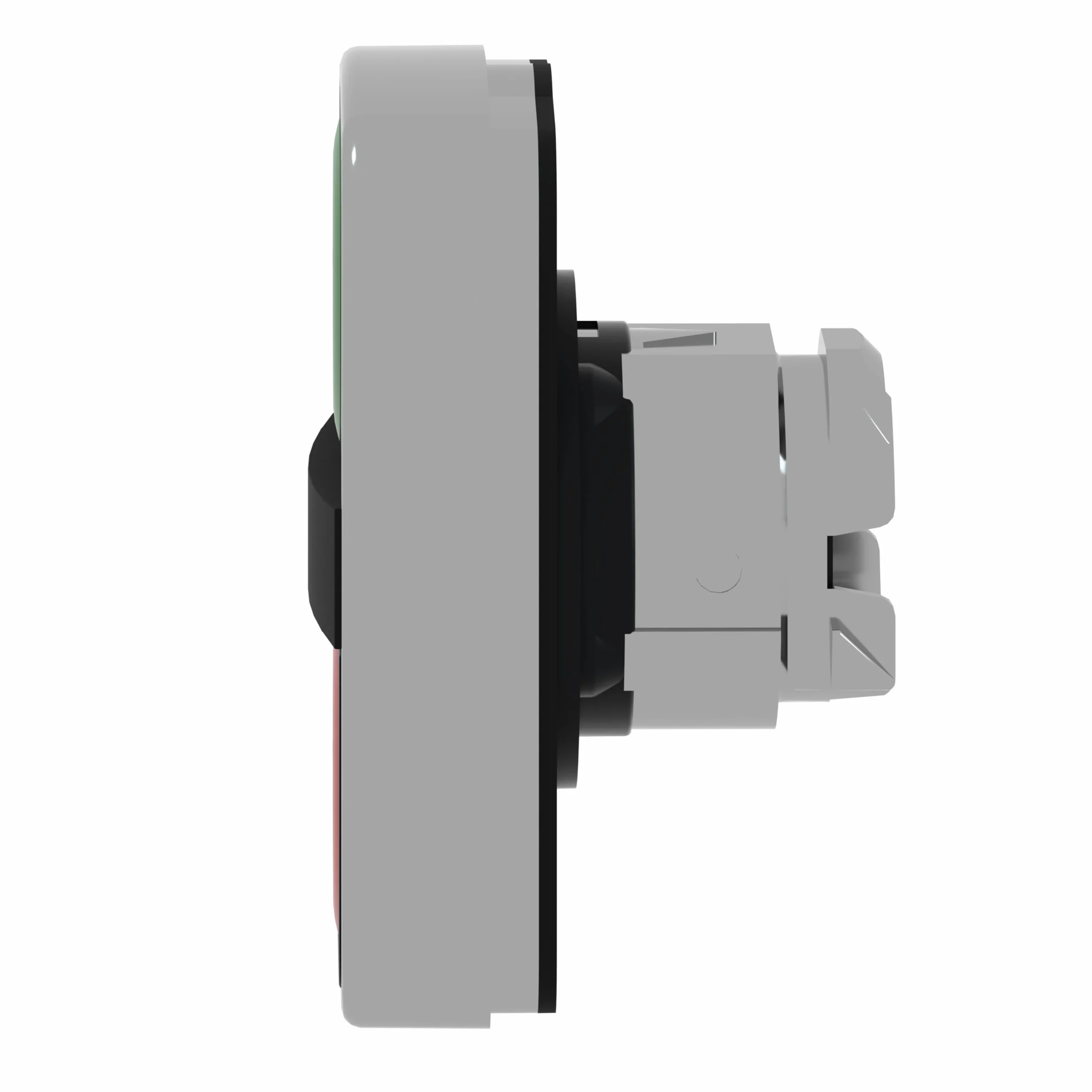 Schneider Electric ZB4BA7340 Cabeza Pulsador de dos Acción Diámetro 22, sin Marca IP66, IP69 K, Verde y Rojo
