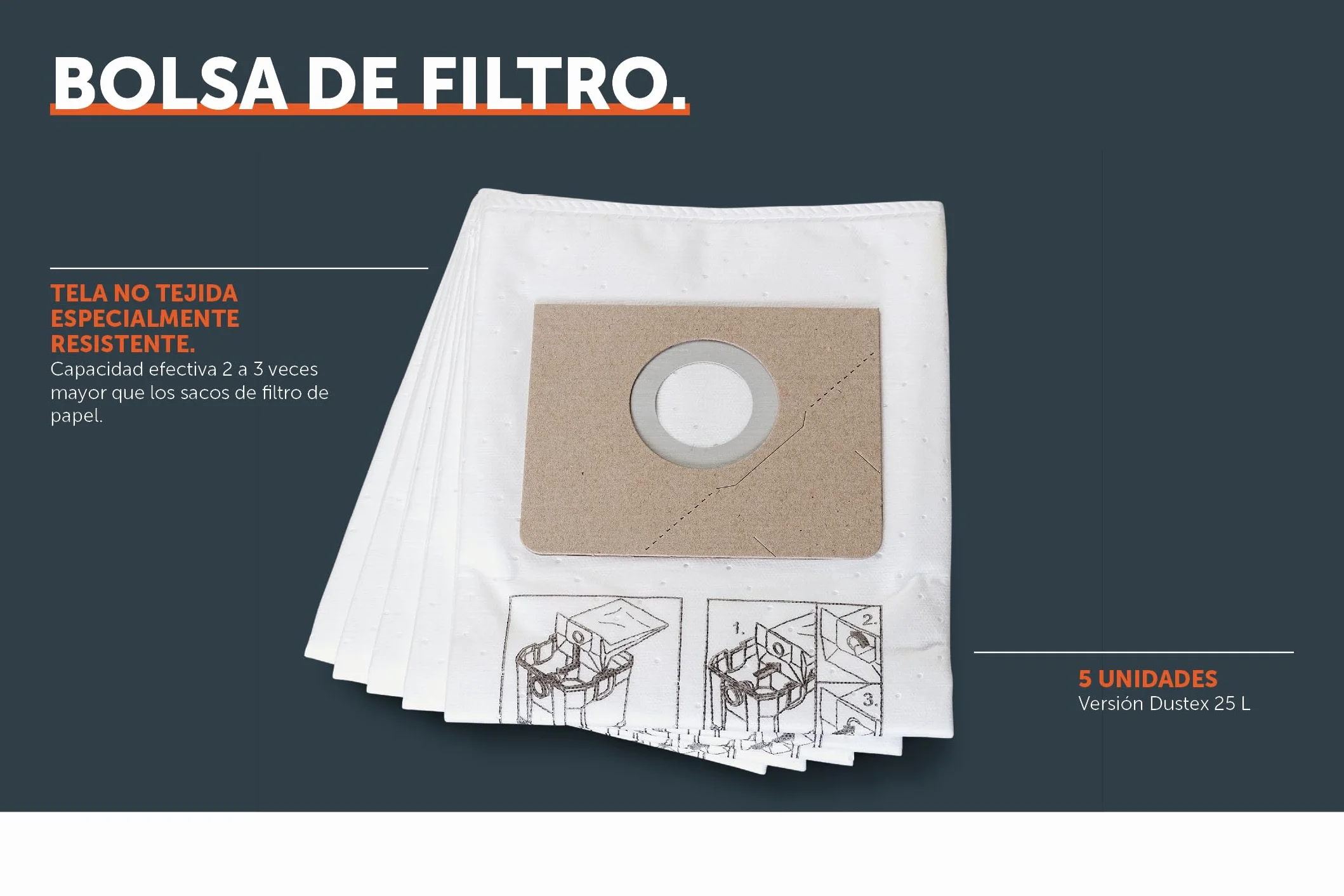 Bolsa-filtro 25L pack 5 - 31345061010