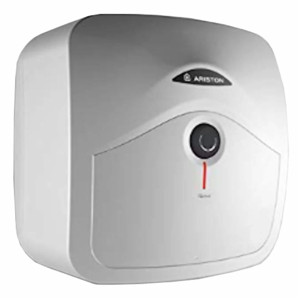 Ariston Andris R - Termo Eléctrico 30 Litros Potente, Calentador de Agua Eléctrico Vertical con Tamaño Reducido 41,8x37,7x35,2 cm, Fabricado para Instalación en España