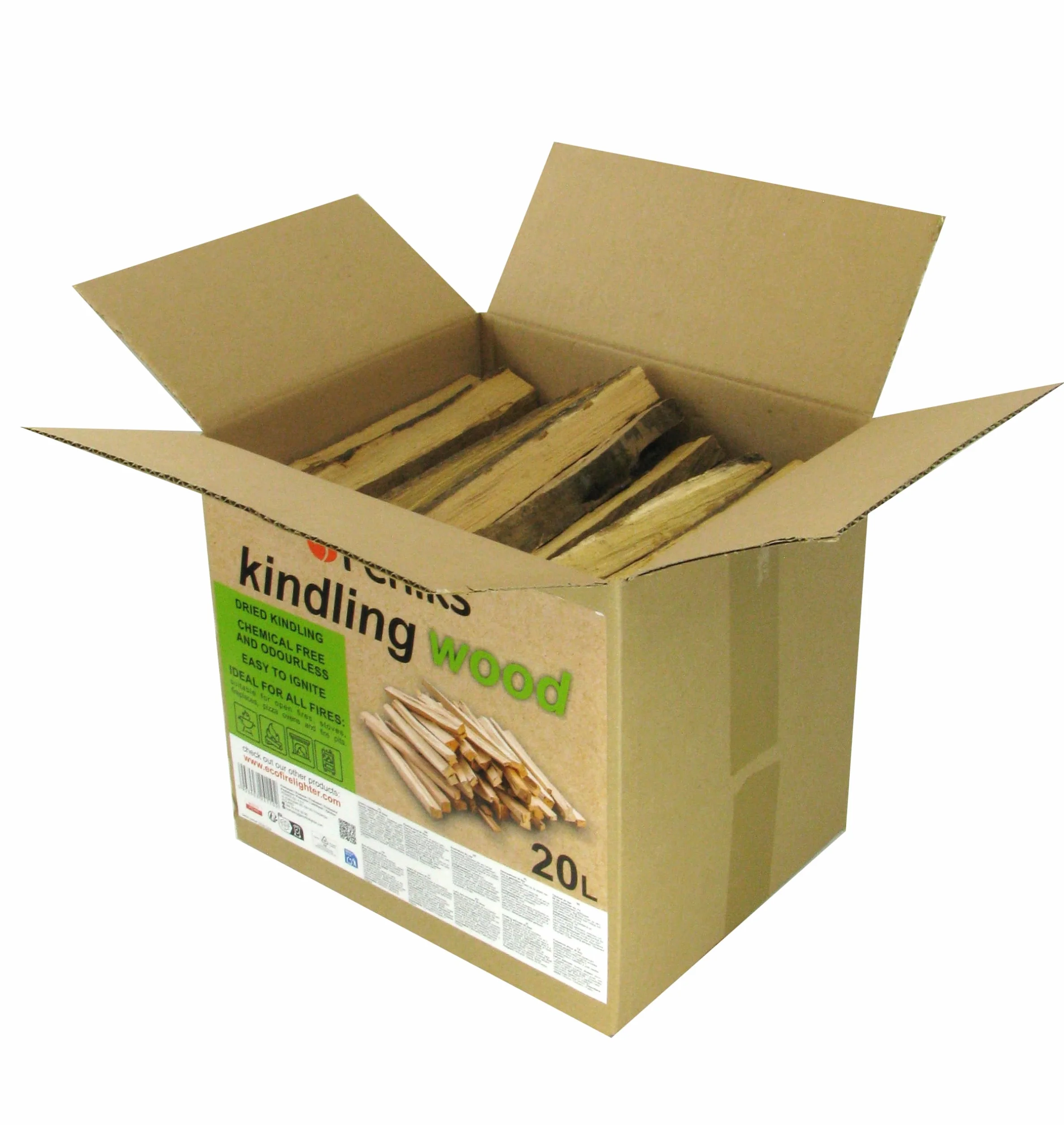 Feniks madera de encina 20 litros (aprox. 5-6 kg) - madera seca para chimenea y parrilla (longitud aprox. 25 cm)