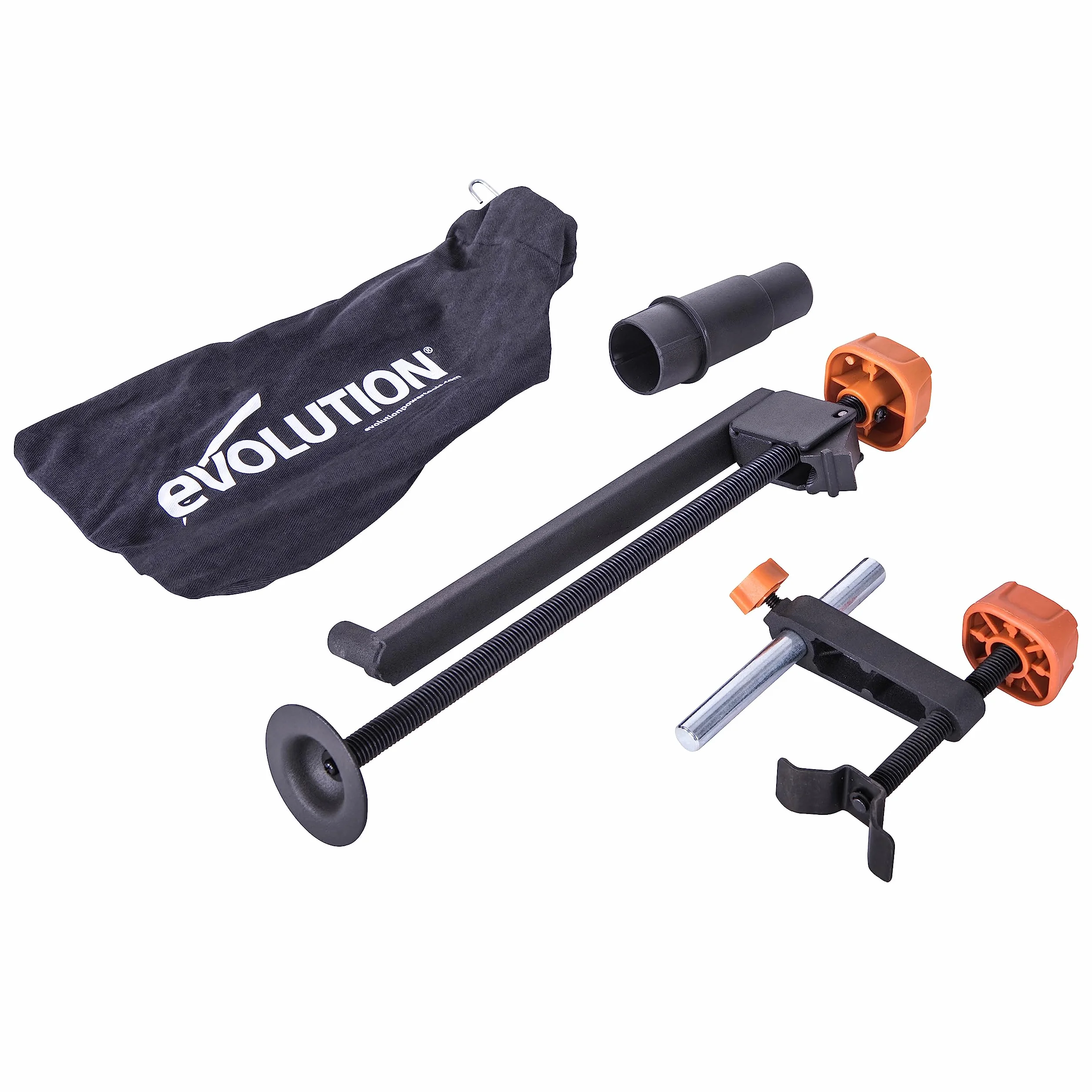 Evolution Power Tools R210SMS Pack accesorios sierra ingletadora 210 mm mordaza frontal saco captapolvo